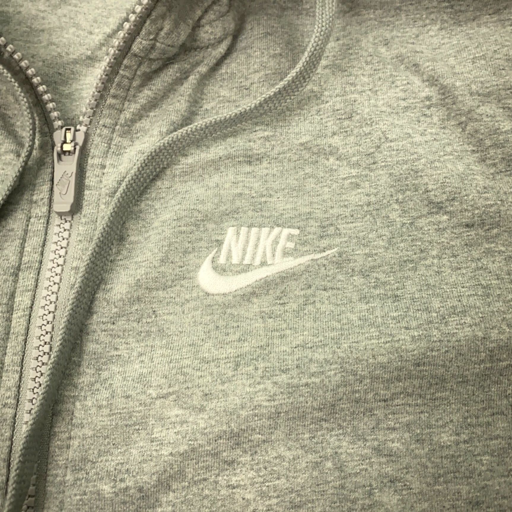 Nike VINTAGE Nike Women's Hoodie S Gray Fleece Zip Sweatshirt Casual Outdoor Activewear Size S / US 4 / IT 40 - 2 Thumbnail