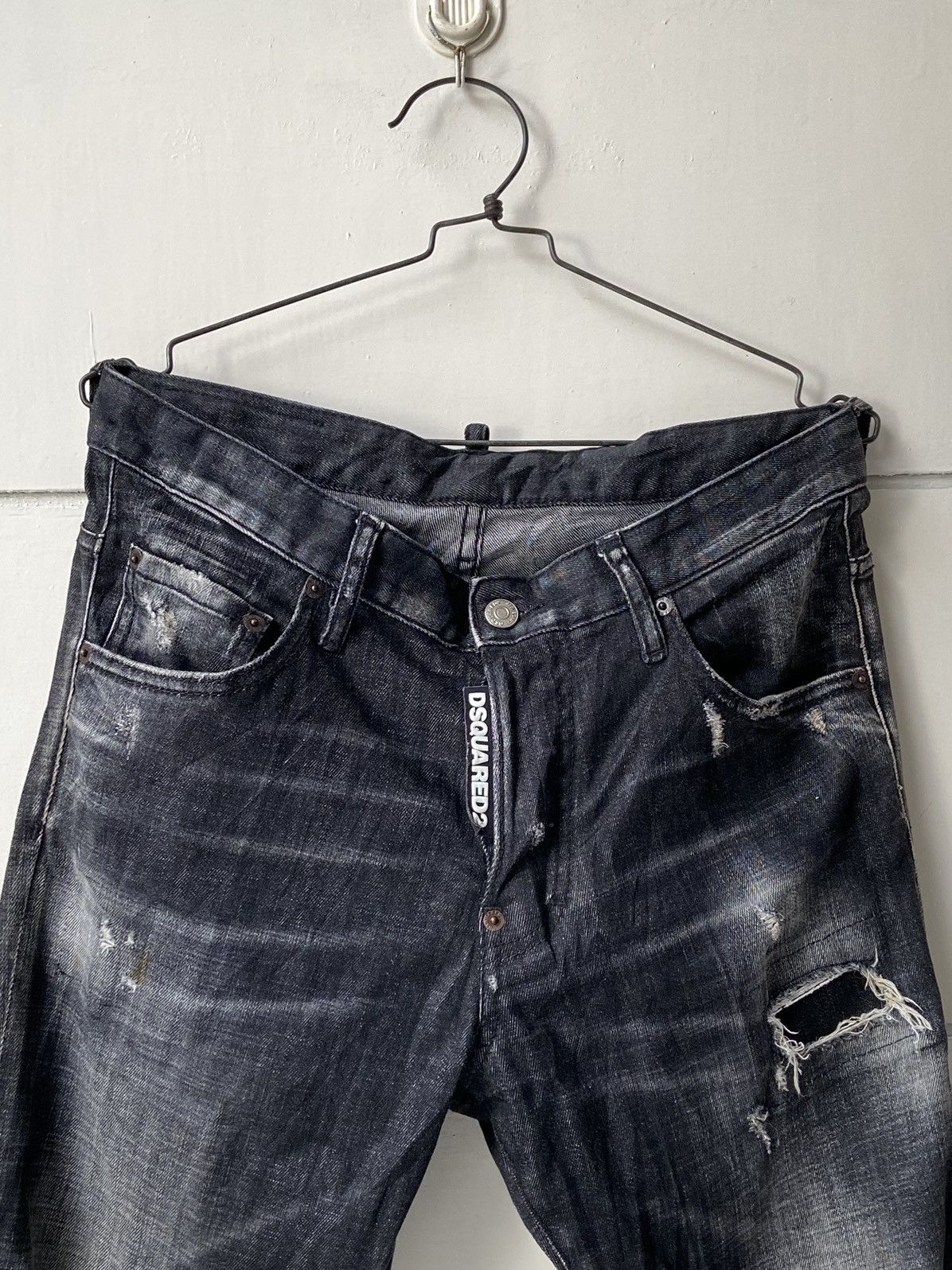 Dsquared2 DSQUARED2 Black Denim Pants Size US 30 / EU 46 - 13 Thumbnail