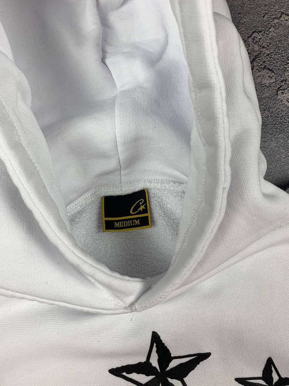 Corteiz Corteiz 5 Stars Alcatraz Men's White Hoodie Cotton Blend Size US M / EU 48-50 / 2 - 11 Thumbnail