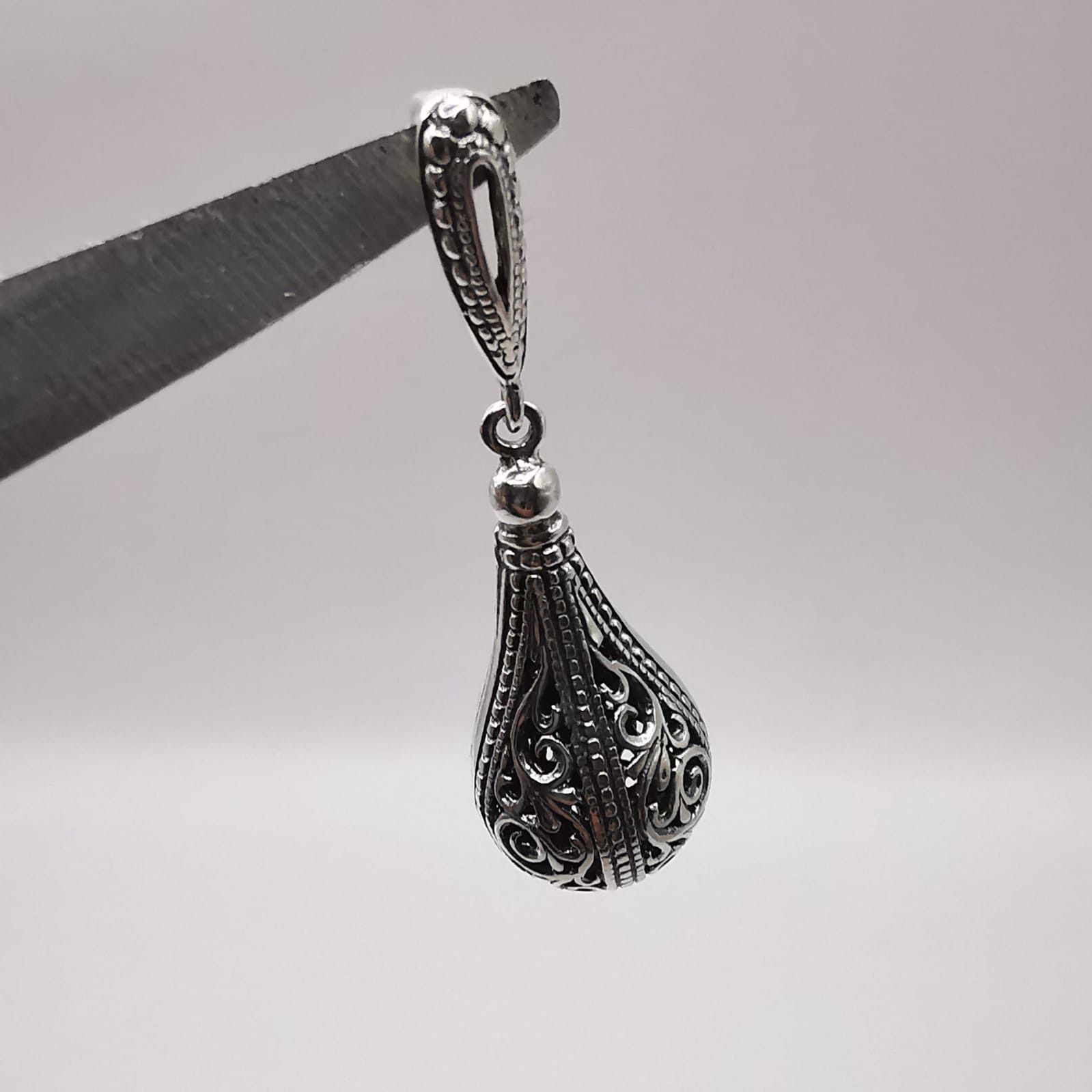 Sterling Silver Vintage Elegant Pendant Made of 925 Silver 4,30g Size ONE SIZE - 4 Thumbnail