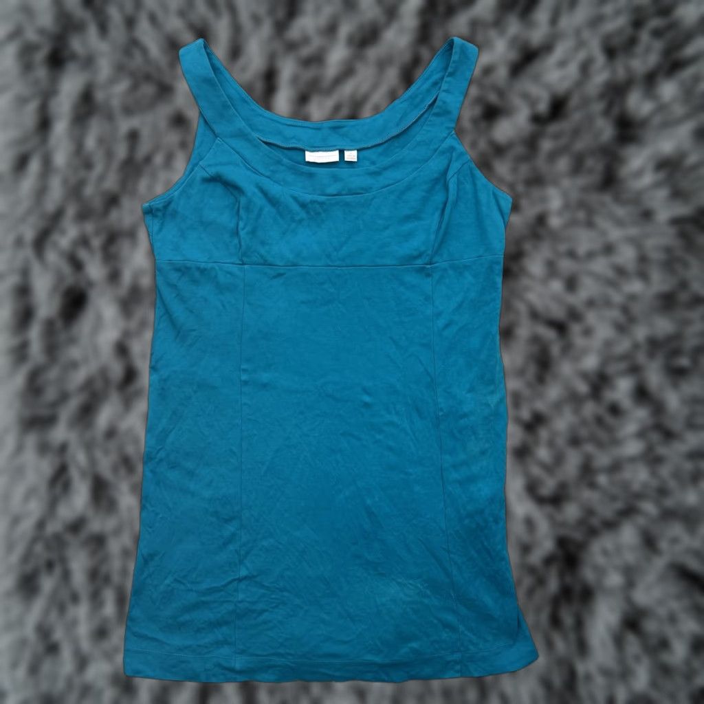 Vintage New York & Company Dress XL Sleeveless Tank Layering Y2K Revival Office Chic Blue Womens Size XL / US 12-14 / IT 48-50 - 1 Thumbnail