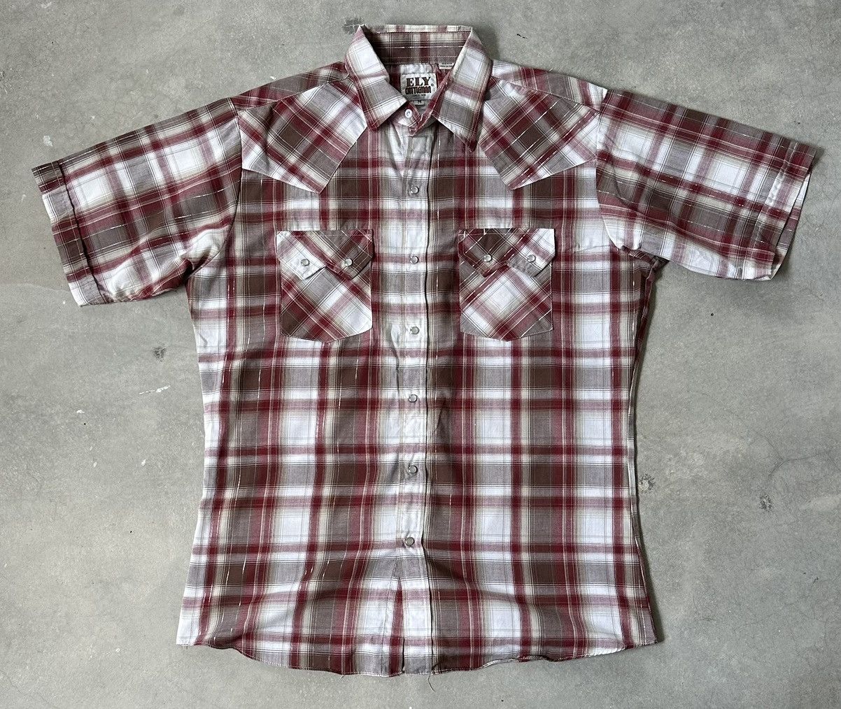 Vintage VINTAGE ELY CATTLEMAN WESTERN SHIRT PEARL SNAP Size US M / EU 48-50 / 2 - 1 Thumbnail