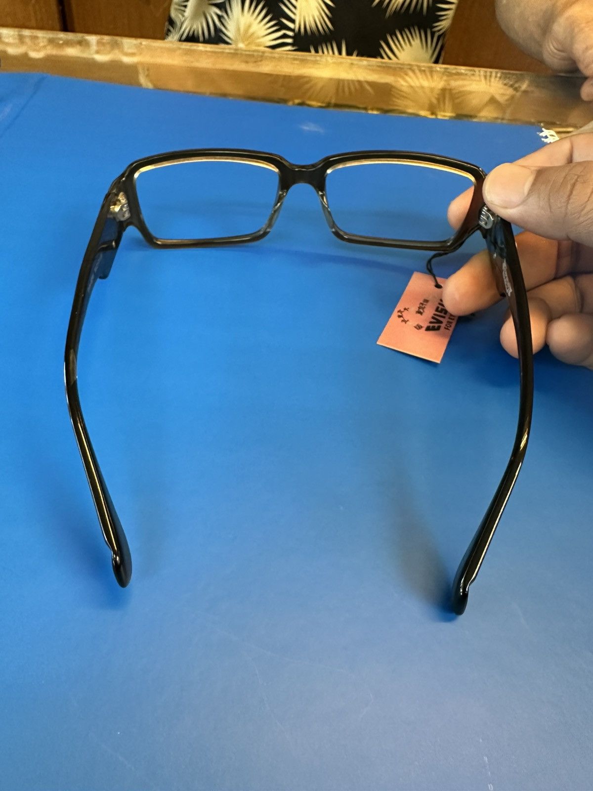 Japanese Brand Y2K Dragon Evisu Japan EVH-8295 55 🛑 17-135✔️Frames ONLY✔️ Size ONE SIZE - 7 Thumbnail