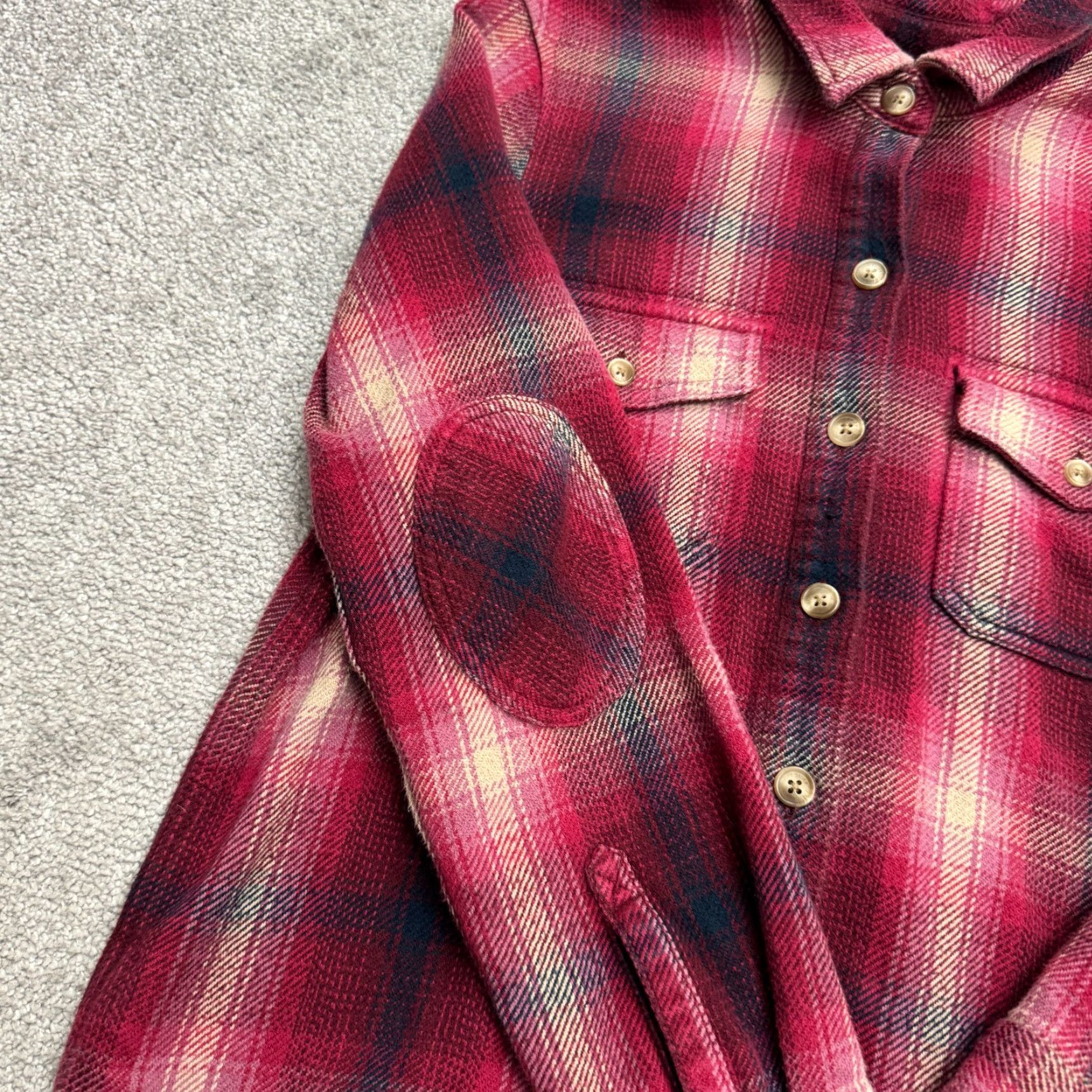 Eddie Bauer Eddie Bauer Button-Down Flannel Shirt Womens Small Red Plaid Cotton Size S / US 4 / IT 40 - 6 Thumbnail