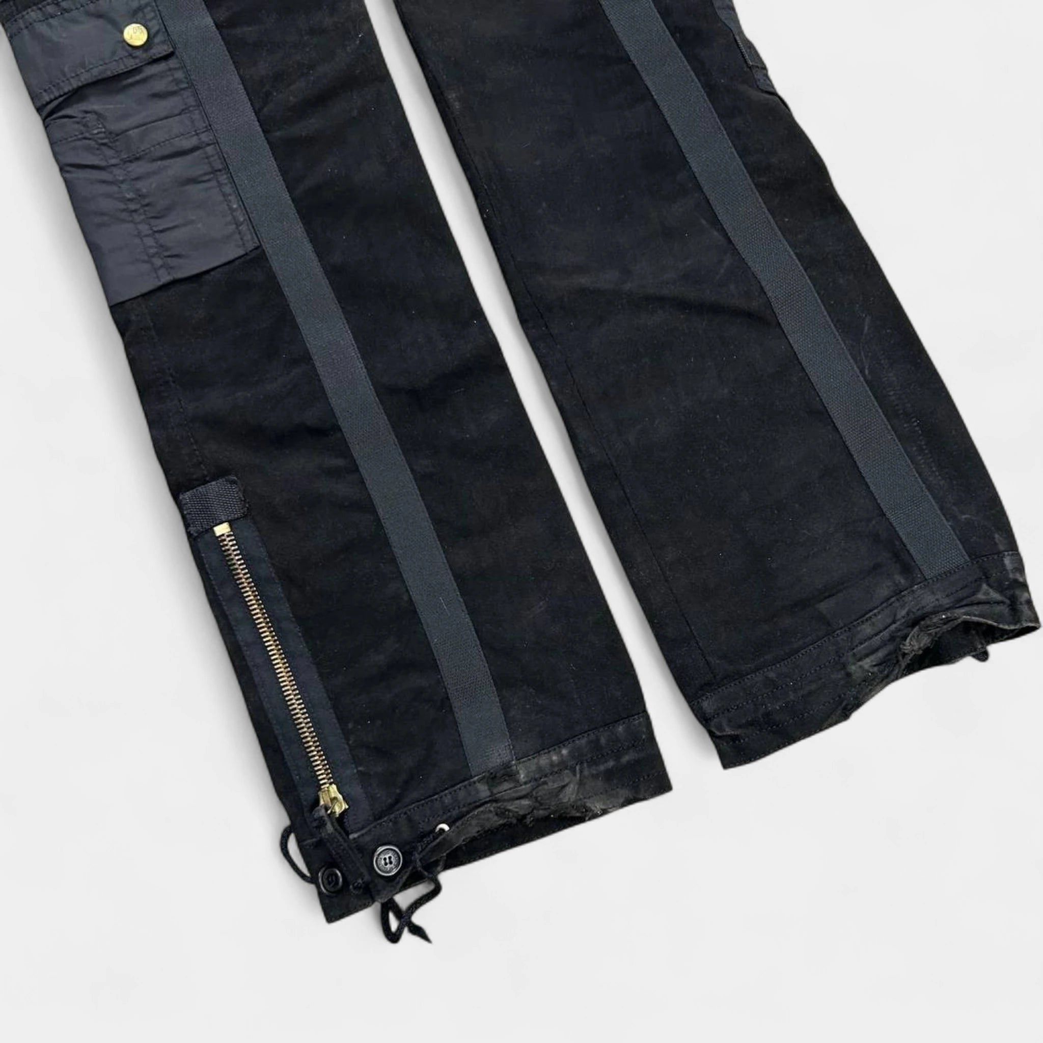 Jean Paul Gaultier Jean Paul Gaultier AW03 Bondage Black Cargo Pants Size US 30 / EU 46 - 8 Thumbnail