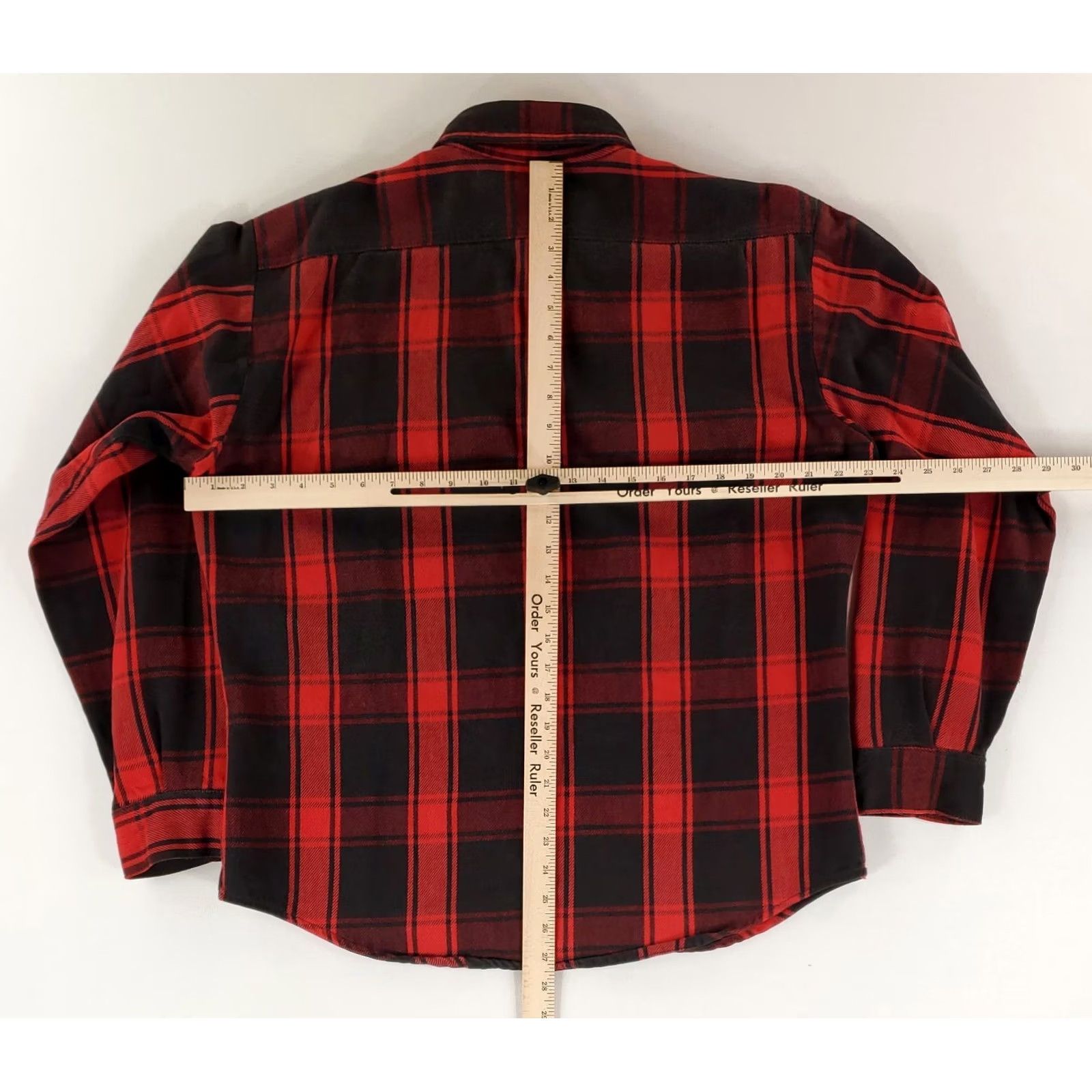 Vintage VINTAGE Five Brothers Shirt Plaid Flannel Red Black Made USA Mens L 16-16.5 Long Sleeve Mens Size US L / EU 52-54 / 3 - 6 Thumbnail