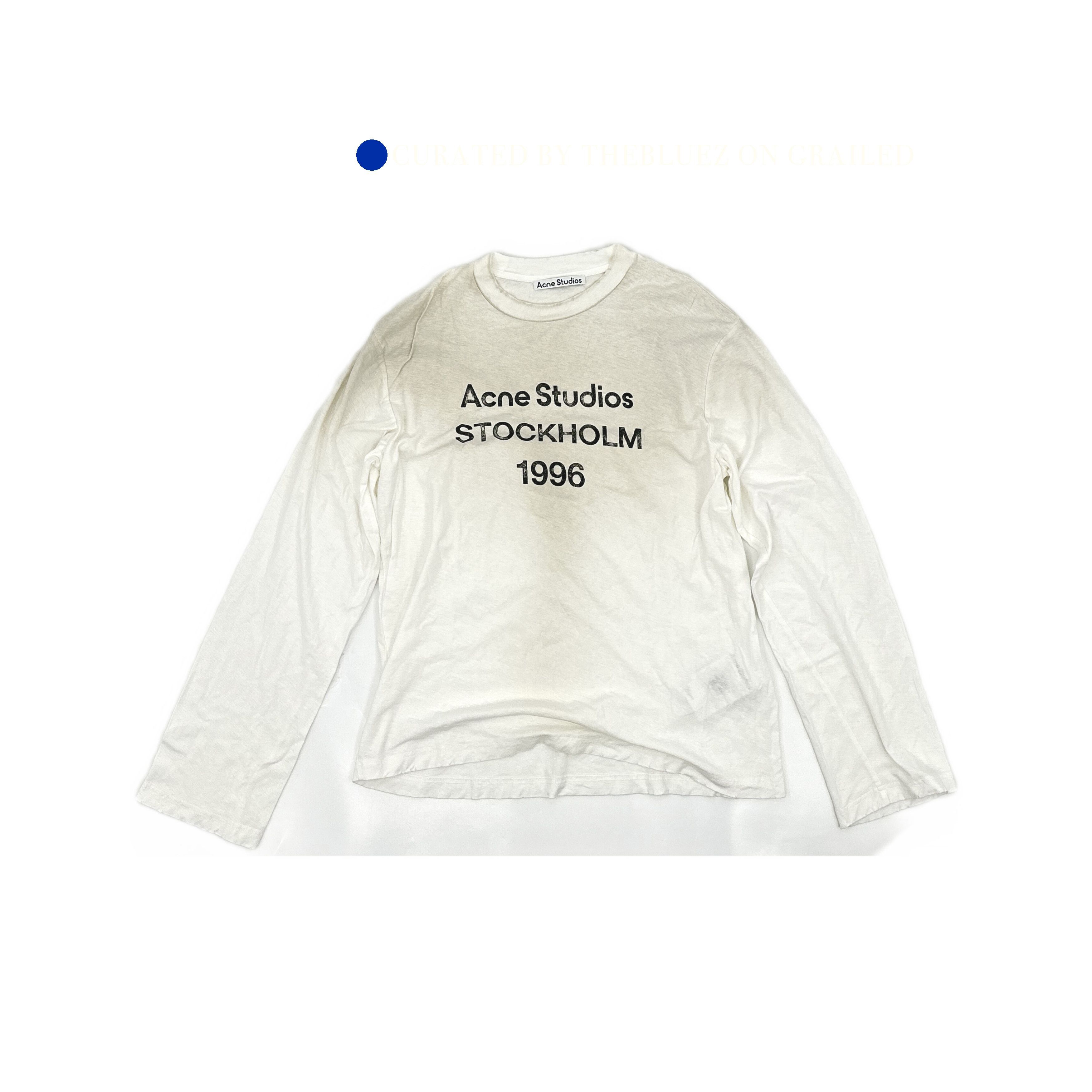 Acne Studios Vintage Logo Long Sleeve T-Shirt Size US XS / EU 42 / 0 - 1 Thumbnail