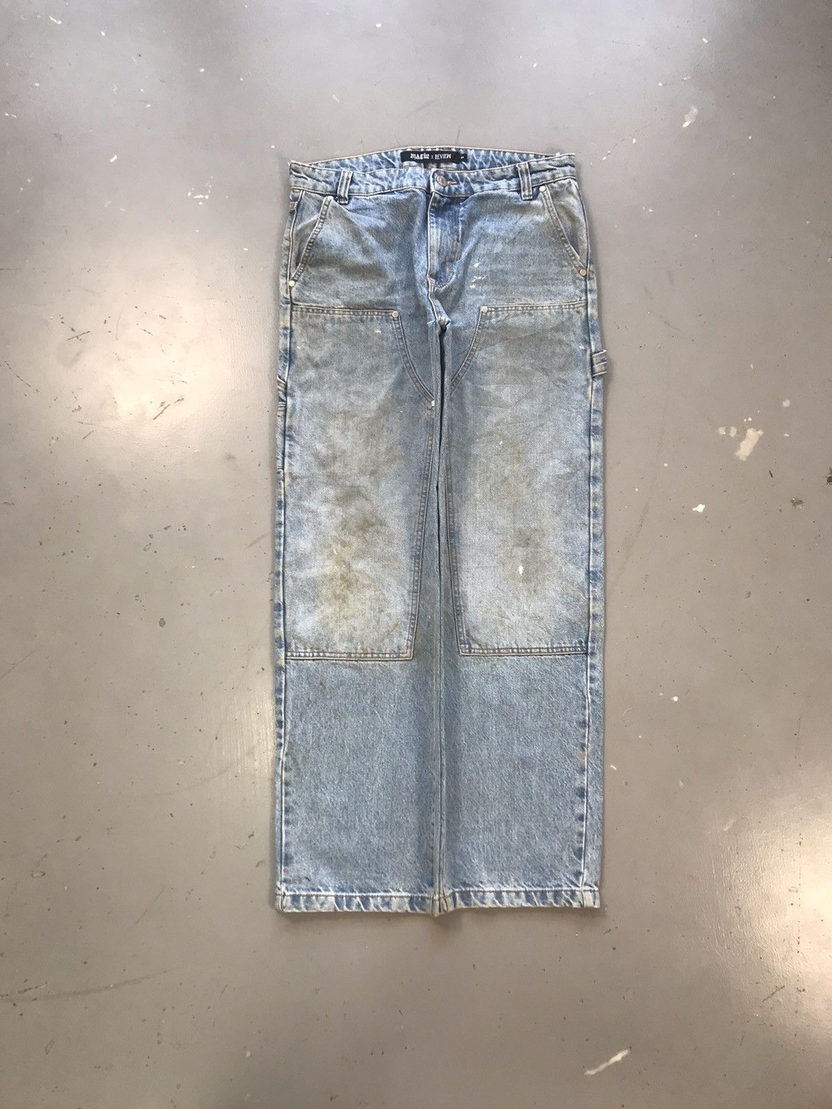 Vintage Vintage dusty double knee carpenter denim Size US 32 / EU 48 - 1 Thumbnail