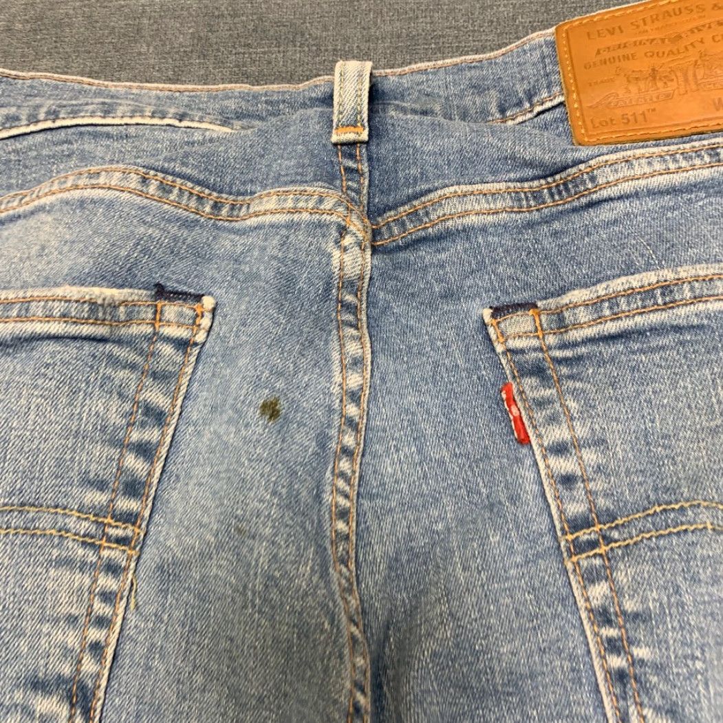 Levi's Levi's 511 Premium Slim Fit Jeans Mens 34x30 Blue Denim Performance Straight Leg Size US 34 / EU 50 - 6 Thumbnail