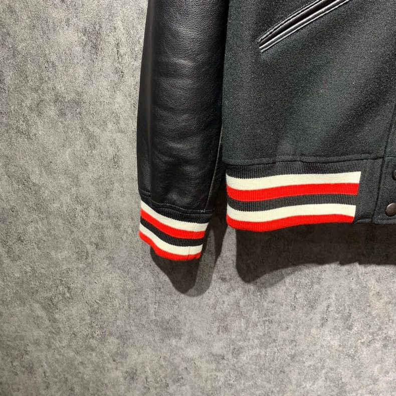 Givenchy Givenchy Size 50Patch Stripe Baseball Jacket 2506-Nextarrow Size US XL / EU 56 / 4 - 4 Thumbnail