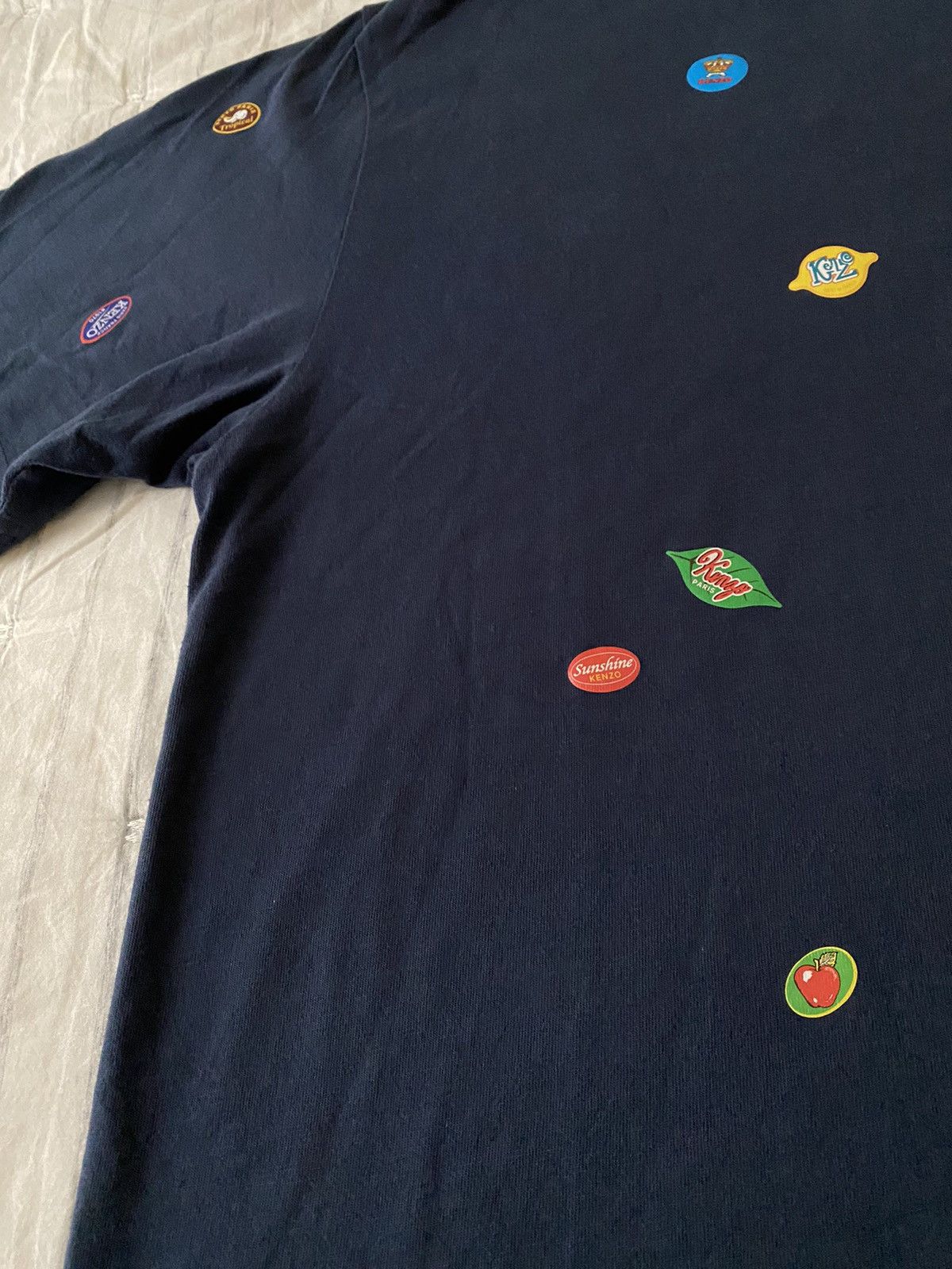 Kenzo Kenzo Fruit Stickers Classic T-shirt XXL Size US XXL / EU 58 / 5 - 6 Thumbnail