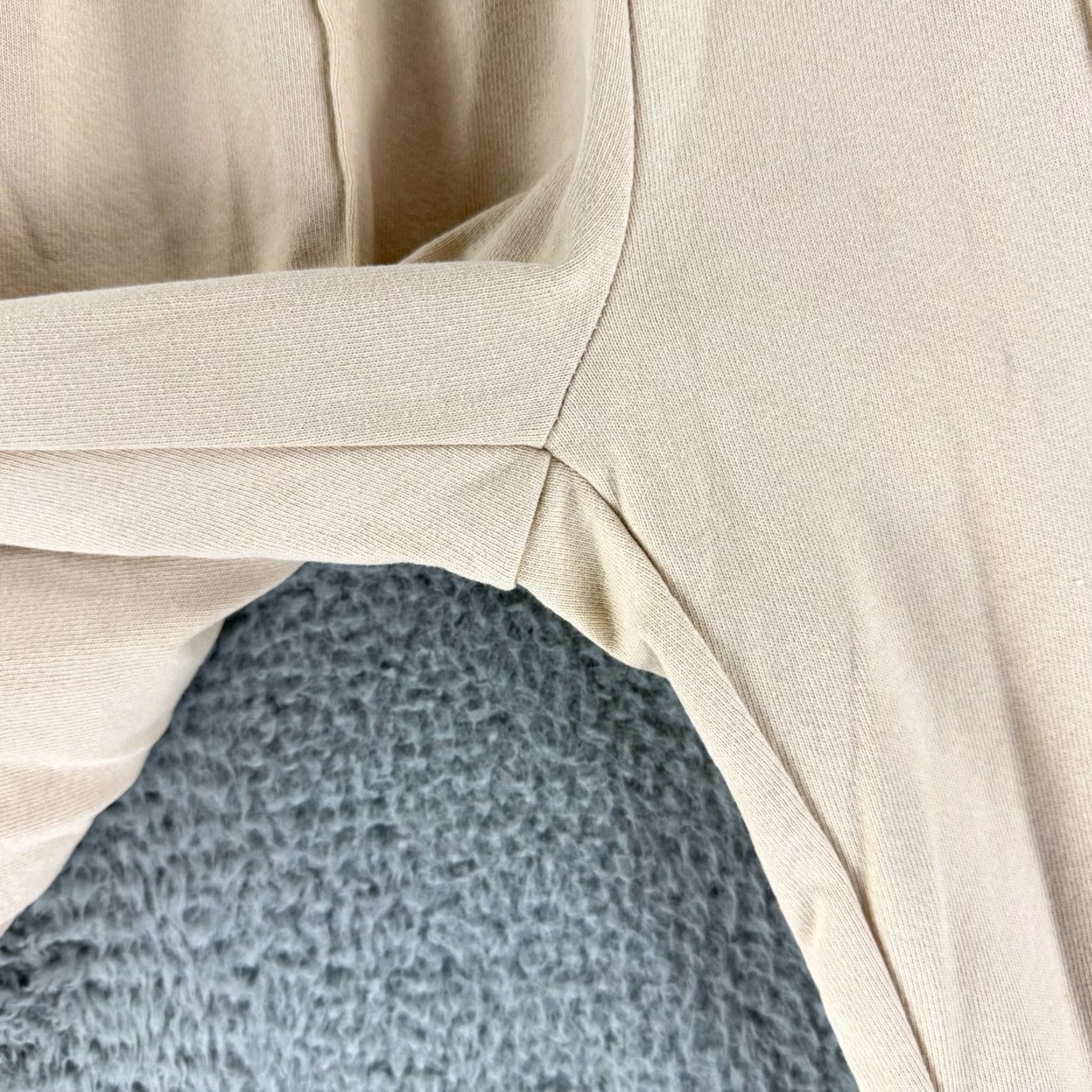 Vintage Foundationals Butterhalf Pin-Tuck Sweatpant Womens Medium Beige Pull On Straight Pants Size 32" / US 10 / IT 46 - 3 Thumbnail