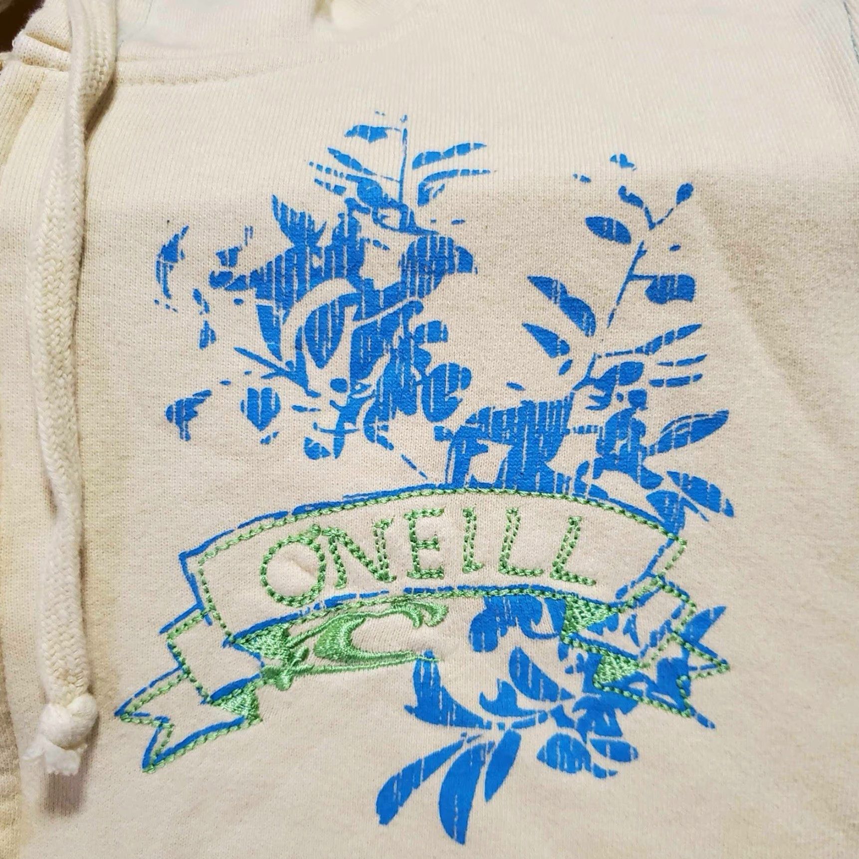 O'Neill Womens O’Neill Surf Hoodie 3/4 Zip Top XL Beach Tropical Multicolor Pullover Zip Womens XL Size XL / US 12-14 / IT 48-50 - 2 Thumbnail