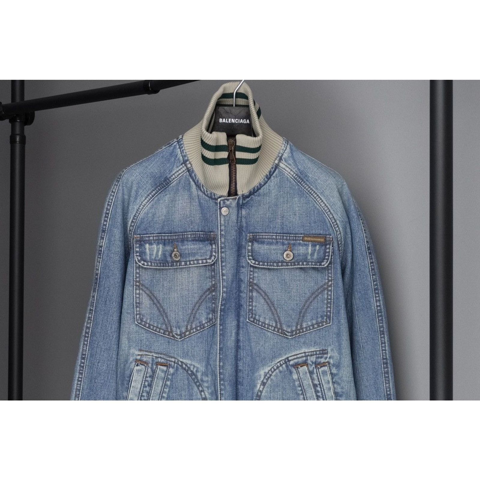 Dolce & Gabbana Vintage archive dolce gabbana big back dg logo denim jacket Size US M / EU 48-50 / 2 - 2 Thumbnail