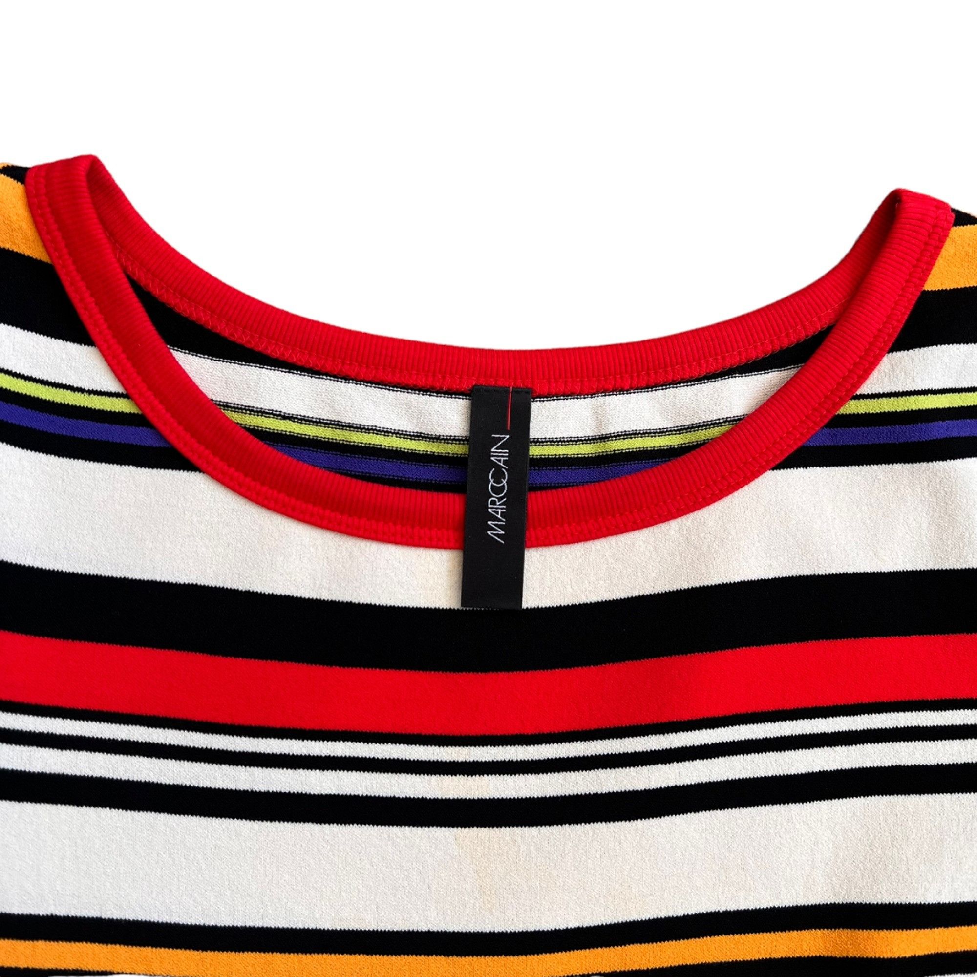 Other Marc Cain Striped Retro Vibrant Y2K Tee S Size S / US 4 / IT 40 - 3 Thumbnail