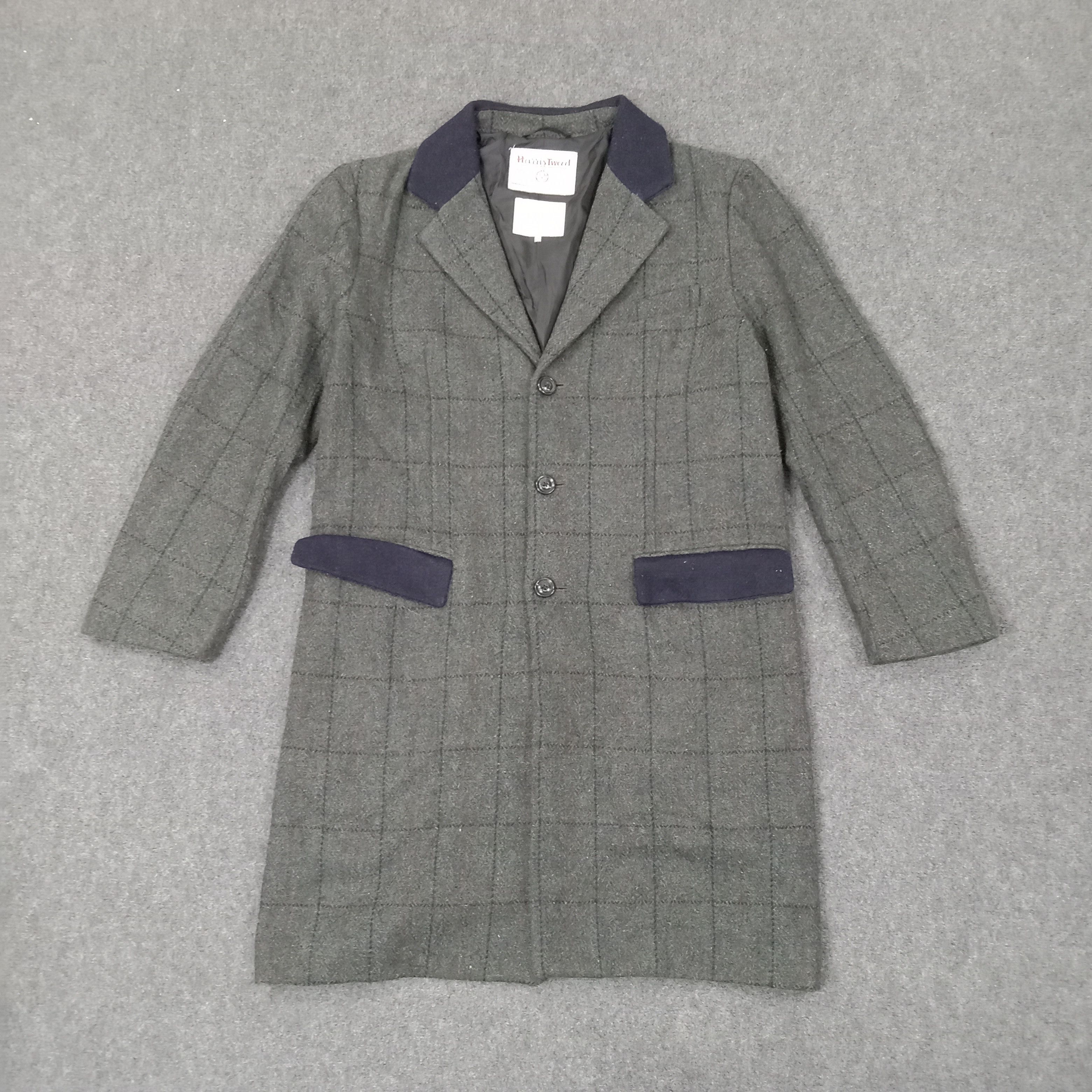 Harris Tweed Harris Tweed Designer Brand Trench Coat Jacket C254N6 Size US M / EU 48-50 / 2 - 1 Thumbnail