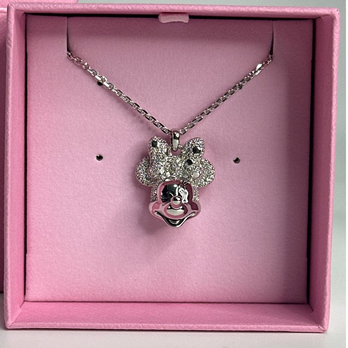 Swarovski Swarovski Disney Minnie Mouse Crystal Pendant Necklace Size ONE SIZE - 5 Thumbnail