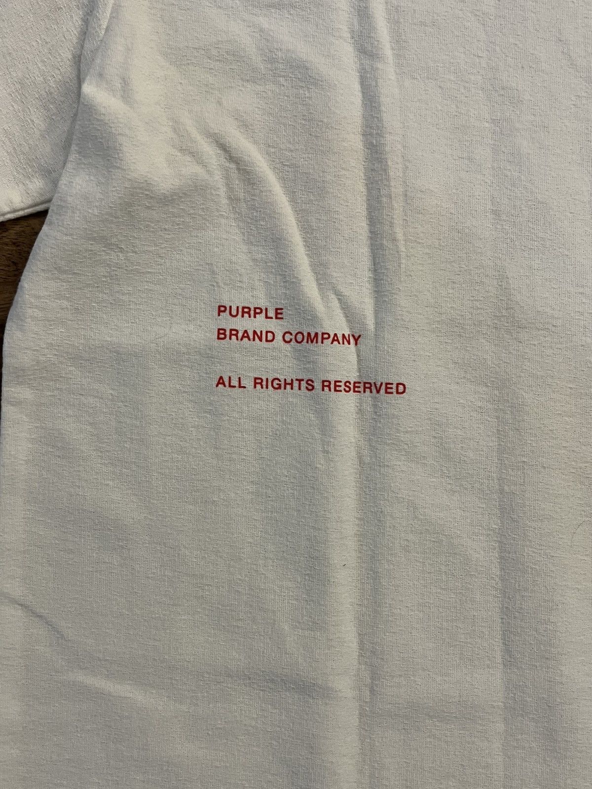 Purple Brand Medium mens white tee new Size US M / EU 48-50 / 2 - 5 Thumbnail
