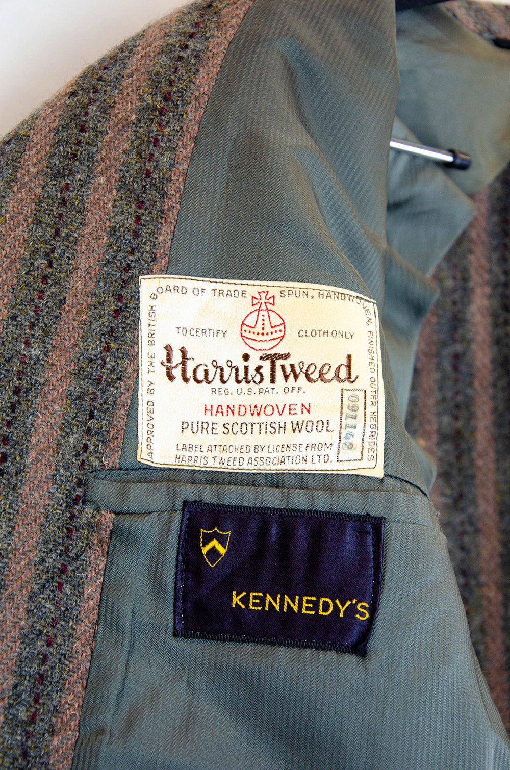 Harris Tweed Harris Tweed Vintage Striped Wool Blazer - Size 41R Size 50R - 9 Thumbnail