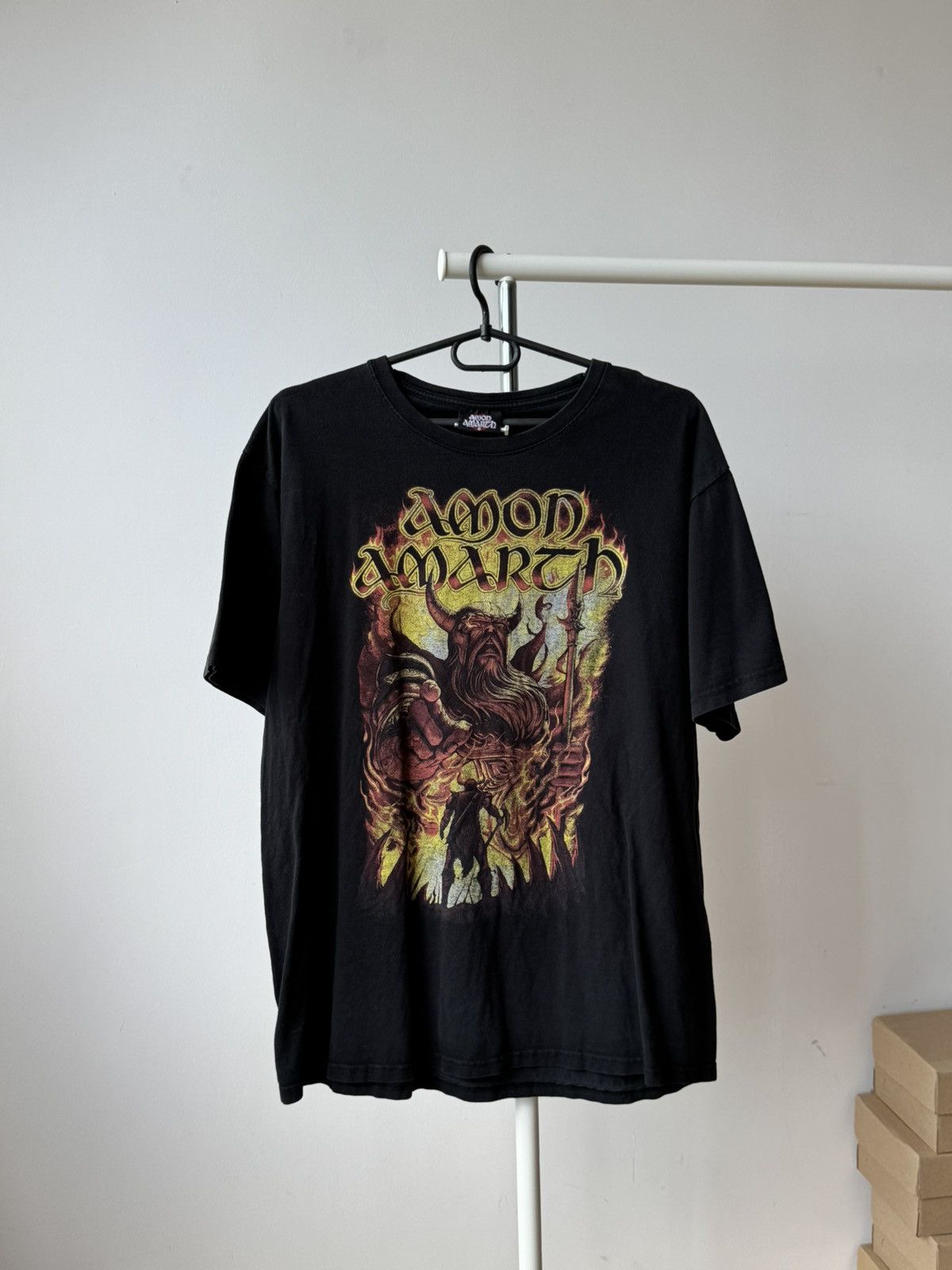 Band Tees Vintage Amon Amarth Oden Wants You Metal Band T-shirt Size US XL / EU 56 / 4 - 1 Thumbnail
