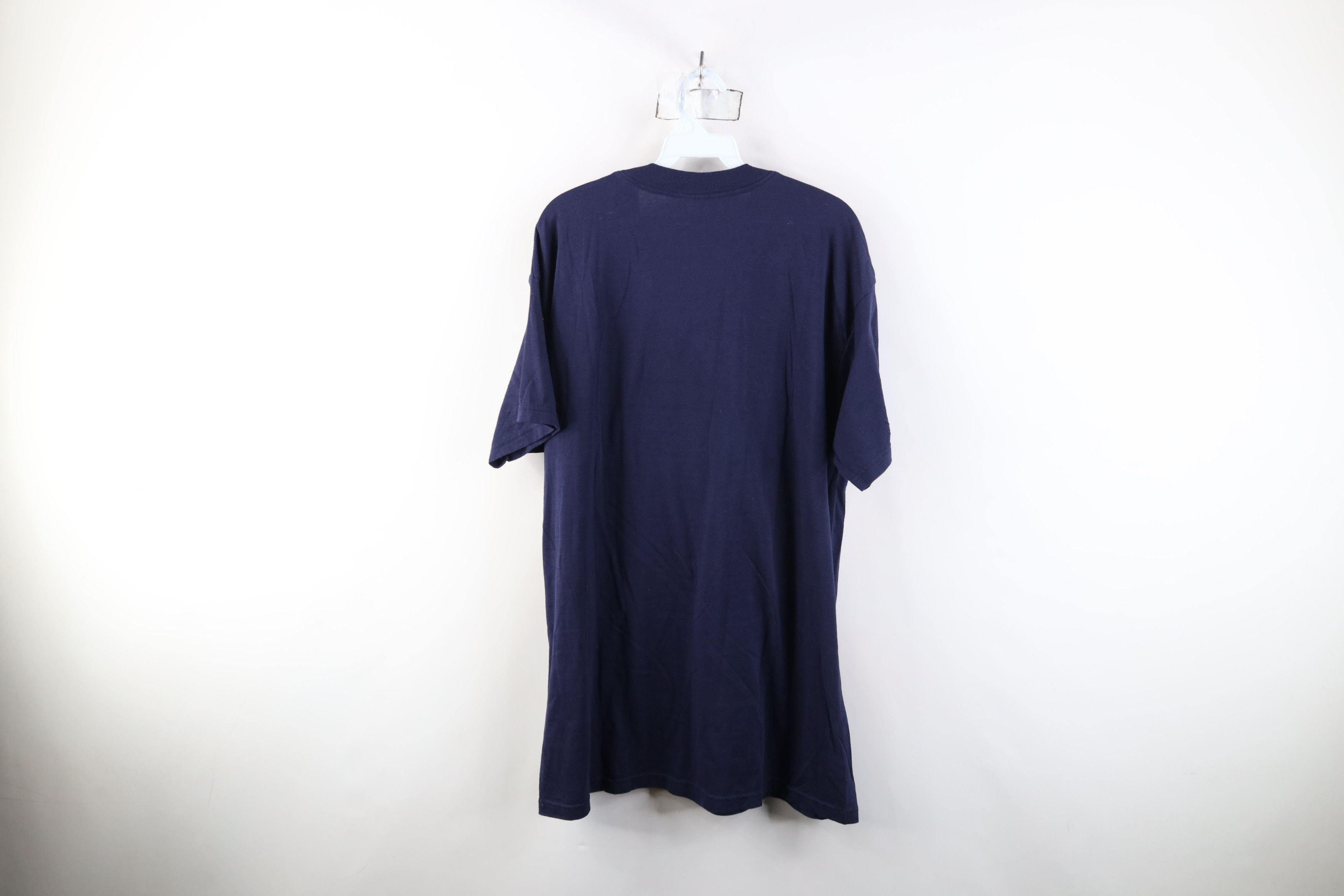 Vintage Vintage 90s Streetwear Pocket Short Sleeve T-Shirt Navy Blue Size US XXL / EU 58 / 5 - 12 Thumbnail