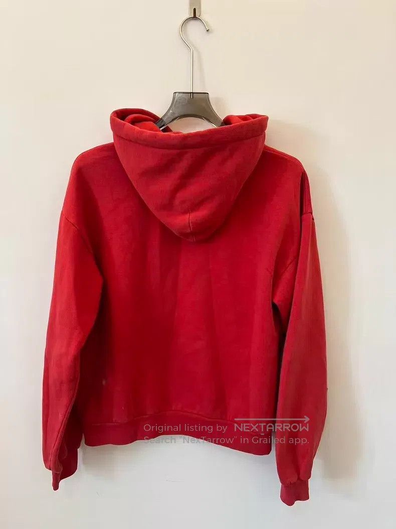 Balenciaga Balenciaga Red Hooded Sweatshirt Size US S / EU 44-46 / 1 - 2 Thumbnail