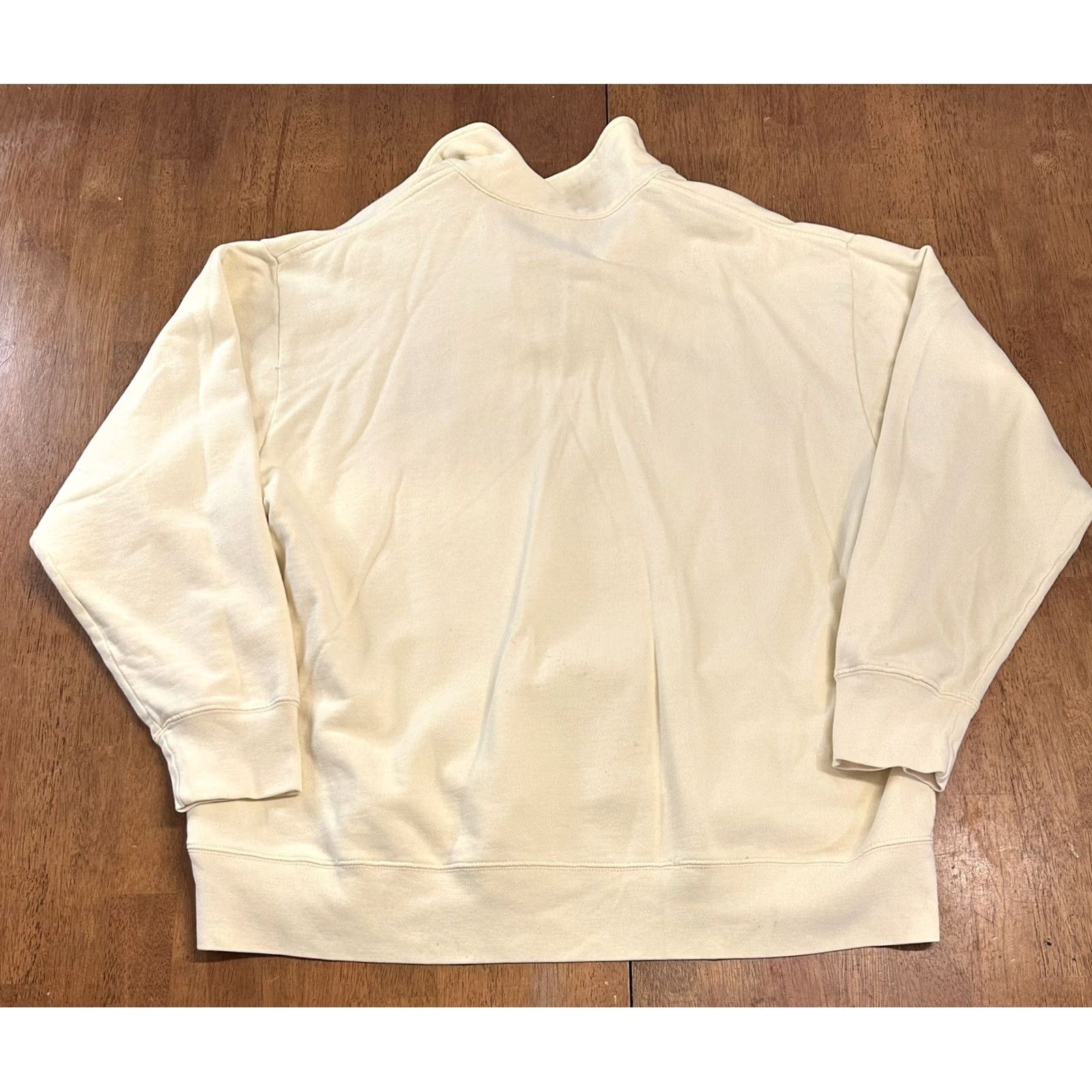 Disney VINTAGE Mickey Mouse 1/4 Zip Sweatshirt XL 90s Yellow Mens Size US XL / EU 56 / 4 - 2 Thumbnail
