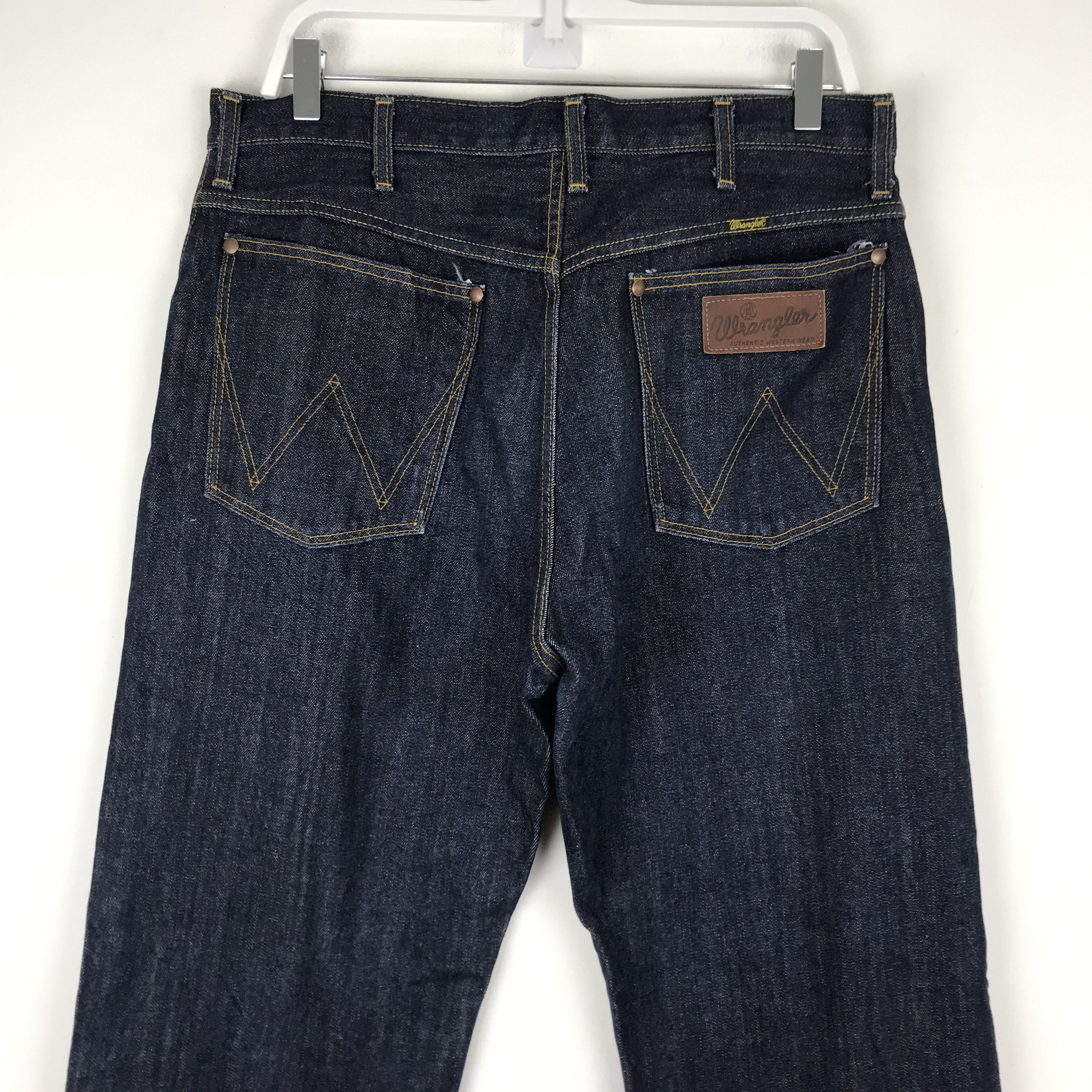 Vintage × Wrangler X240 VTG WRANGLER BLUE BELL JEANS Size US 35 - 2 Thumbnail