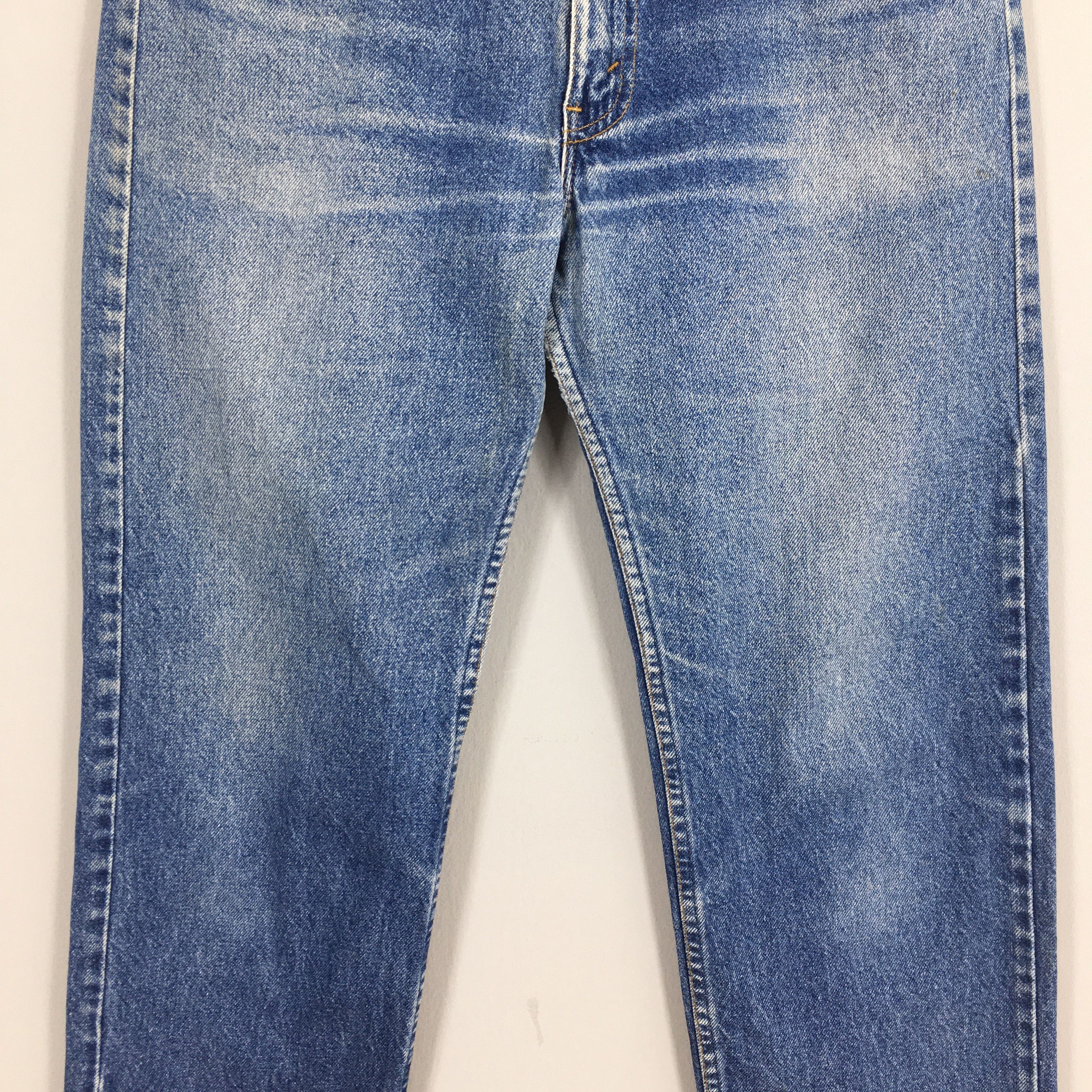 Levi's Size 31x30 Vintage 80s Levi's 505 Faded Blue Jeans S573 Size US 31 - 3 Thumbnail