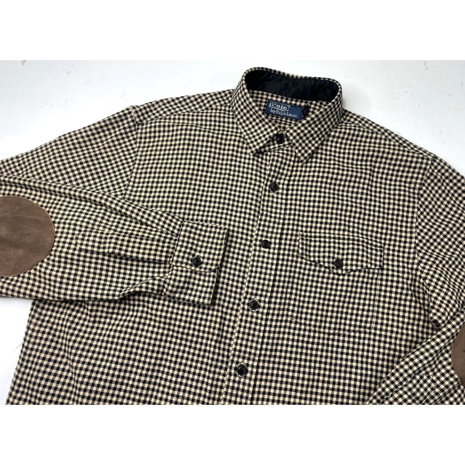 Polo Ralph Lauren VINTAGE Polo Ralph Lauren Shirt Men Large Houndstooth Collar Button-Up Long Sleeve Size US L / EU 52-54 / 3 - 2 Thumbnail