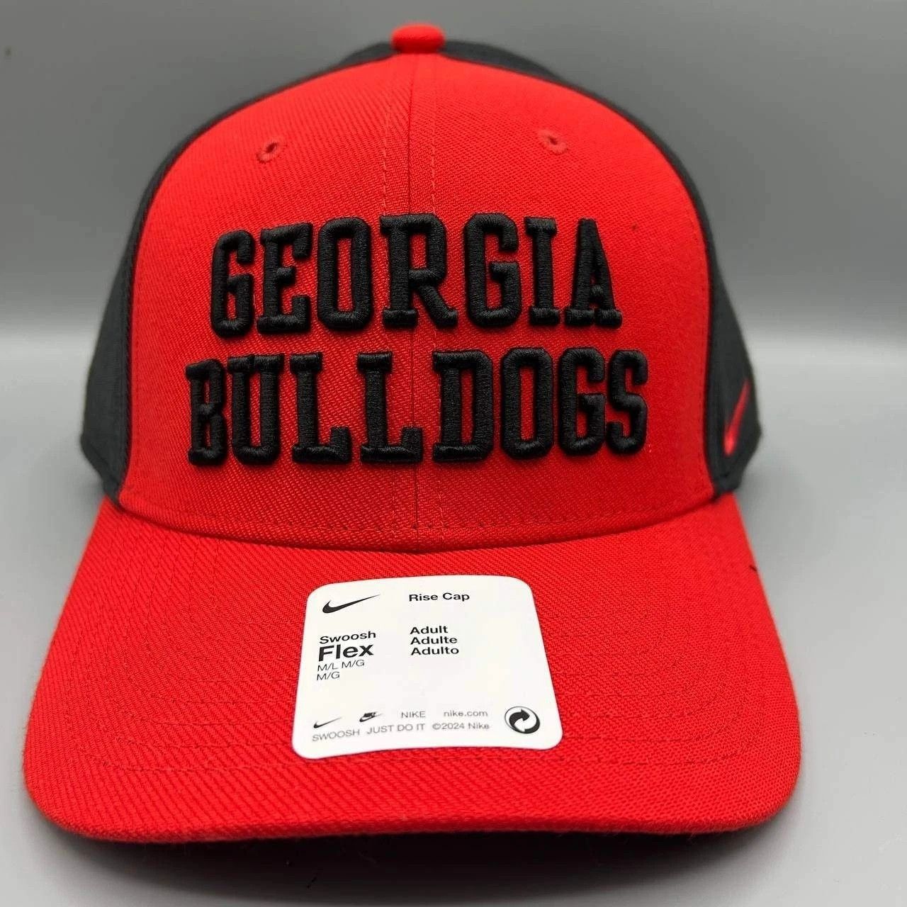 Nike Georgia Bulldogs x Nike Rise Hat M-L Dri-Fit Stretch Fitted Size ONE SIZE - 1 Thumbnail
