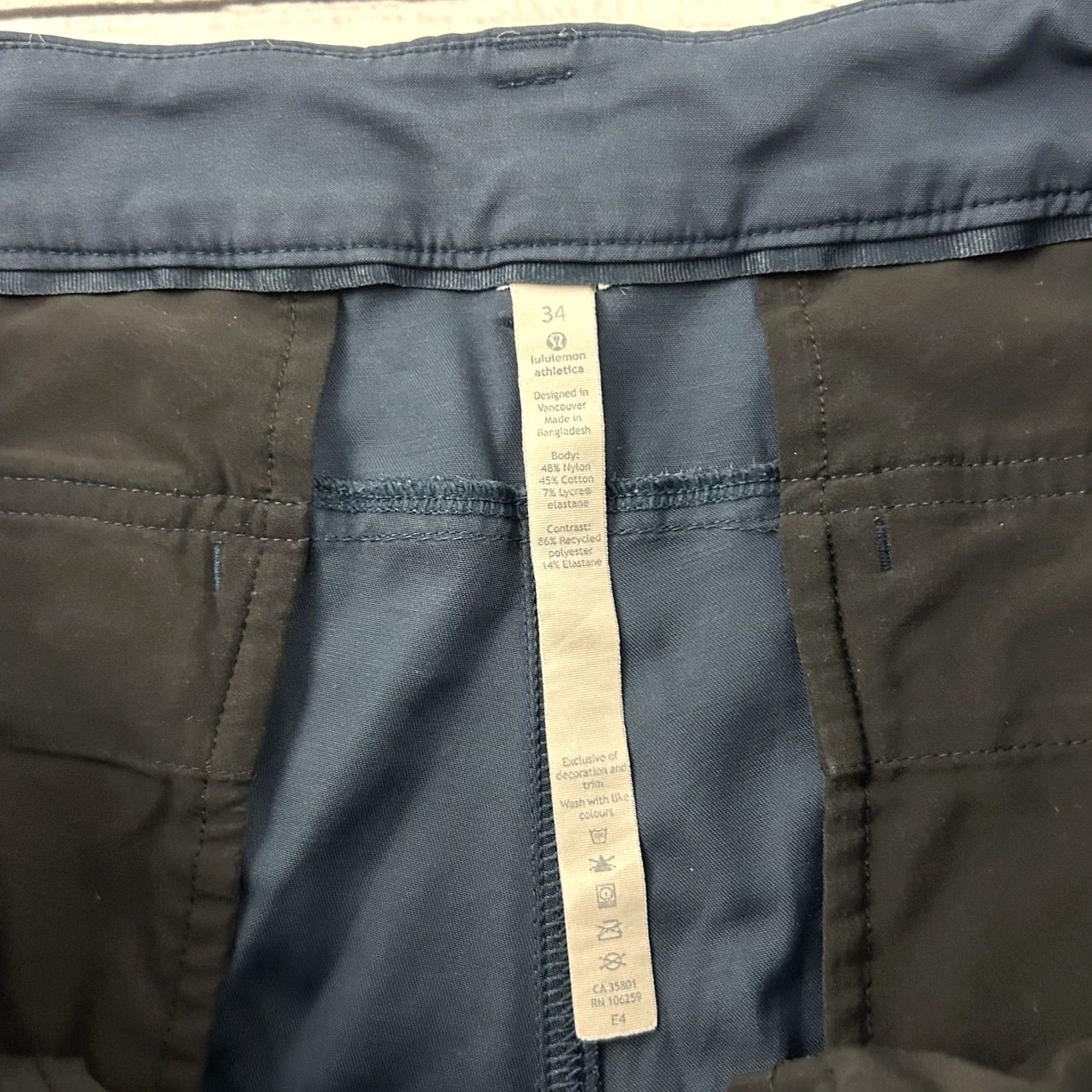Lululemon Lululemon 9" Commission Shorts Men's 34 Blue Shirt Size US 34 / EU 50 - 3 Thumbnail