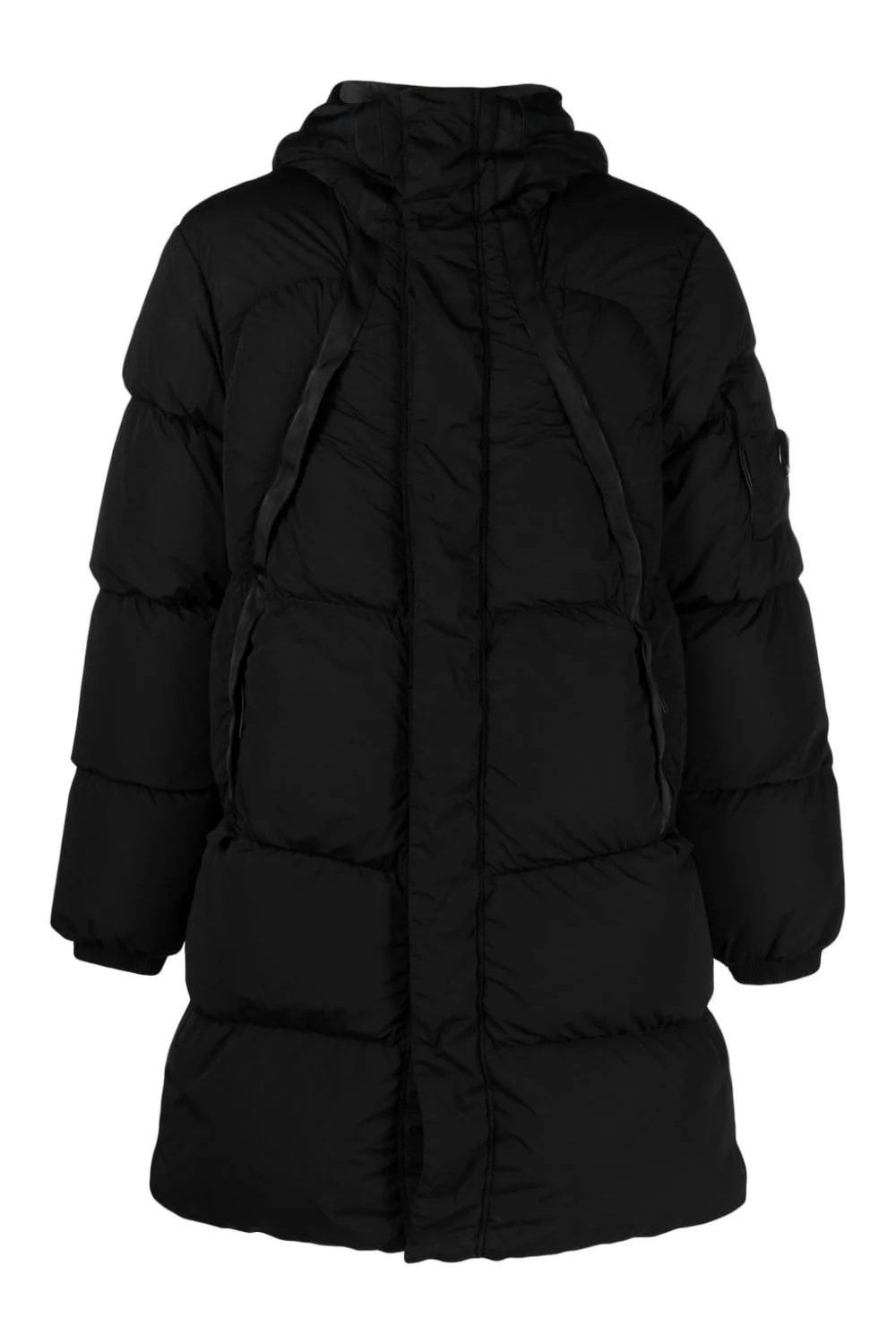 C.P. Company o1y1224 Hooded Coat in Black Grailed