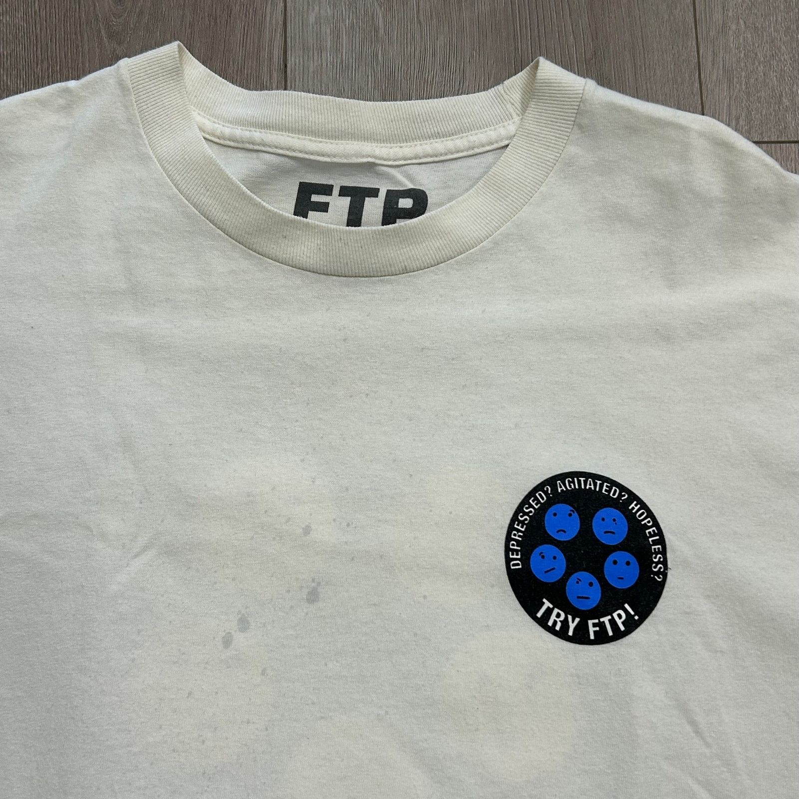 Fuck The Population FTP Depression Mentally Unstable Tee T Shirt Size Large L B4 Size US L / EU 52-54 / 3 - 2 Thumbnail