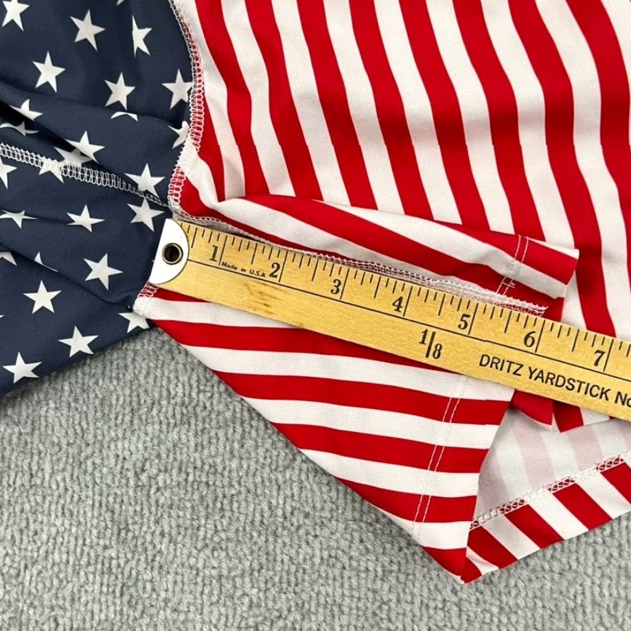 Vintage Freeballers Shorts Mens Medium / 6" Lined Red White Blue USA Flag Star Patriotic Shirt Size US 31 - 5 Thumbnail