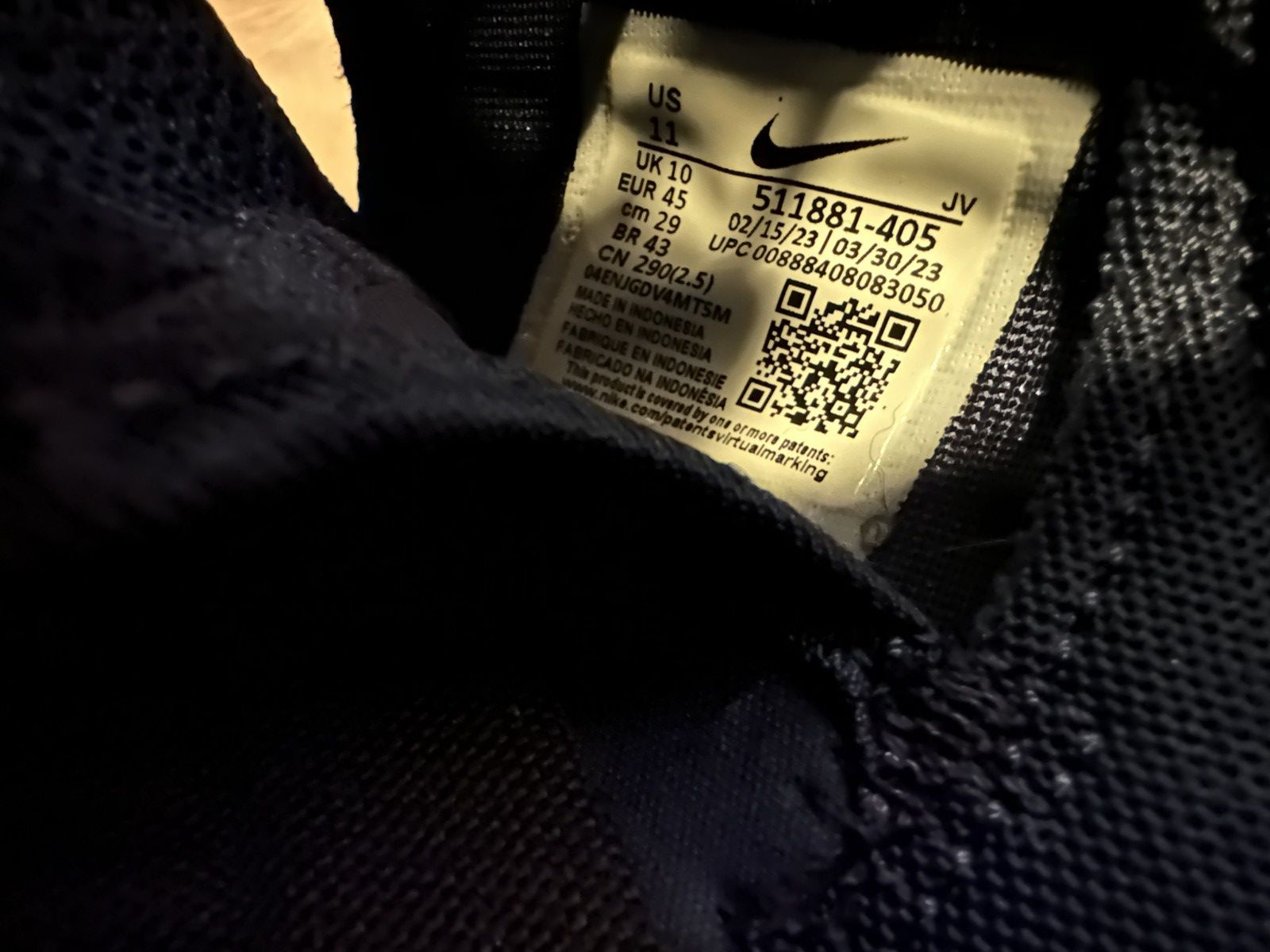 Nike Nike Roshe One Navy Sneakers 11 Size US 11 / EU 44 - 7 Thumbnail