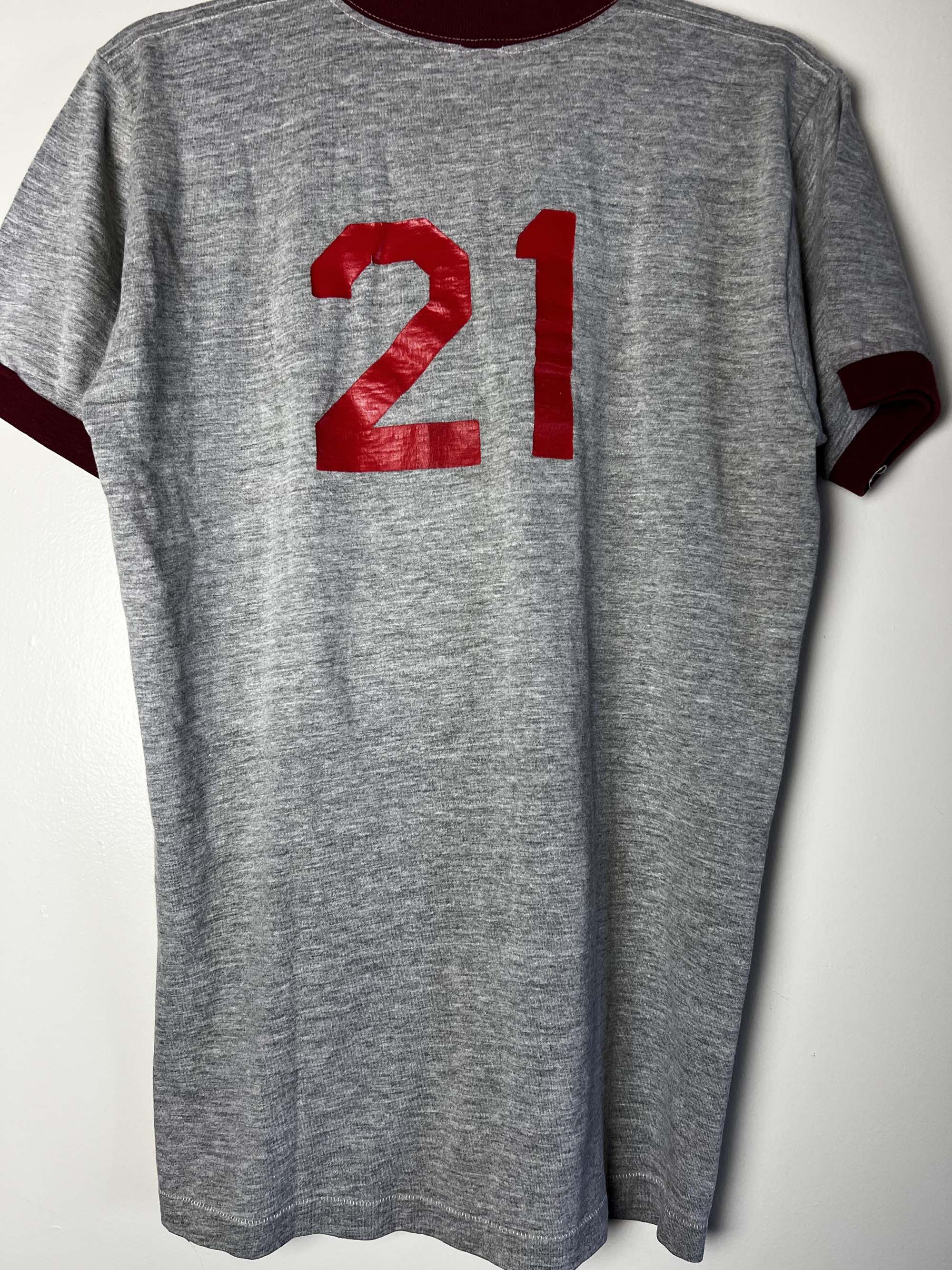 Towncraft Vintage 1960's Towncraft Plus JCPenny Maroon + Gray Ringer Size US L / EU 52-54 / 3 - 10 Thumbnail