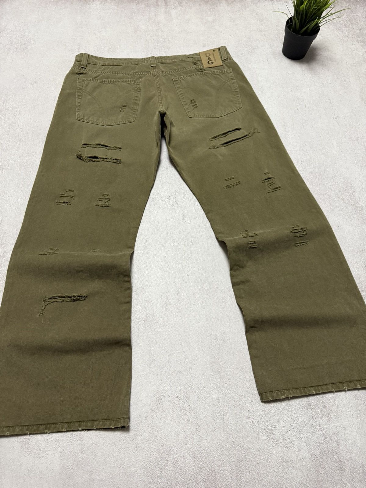 Dolce & Gabbana Vintage Dolce Gabbana Jeans Baggy Distressed Pants DG 90s Size US 34 / EU 50 - 12 Thumbnail