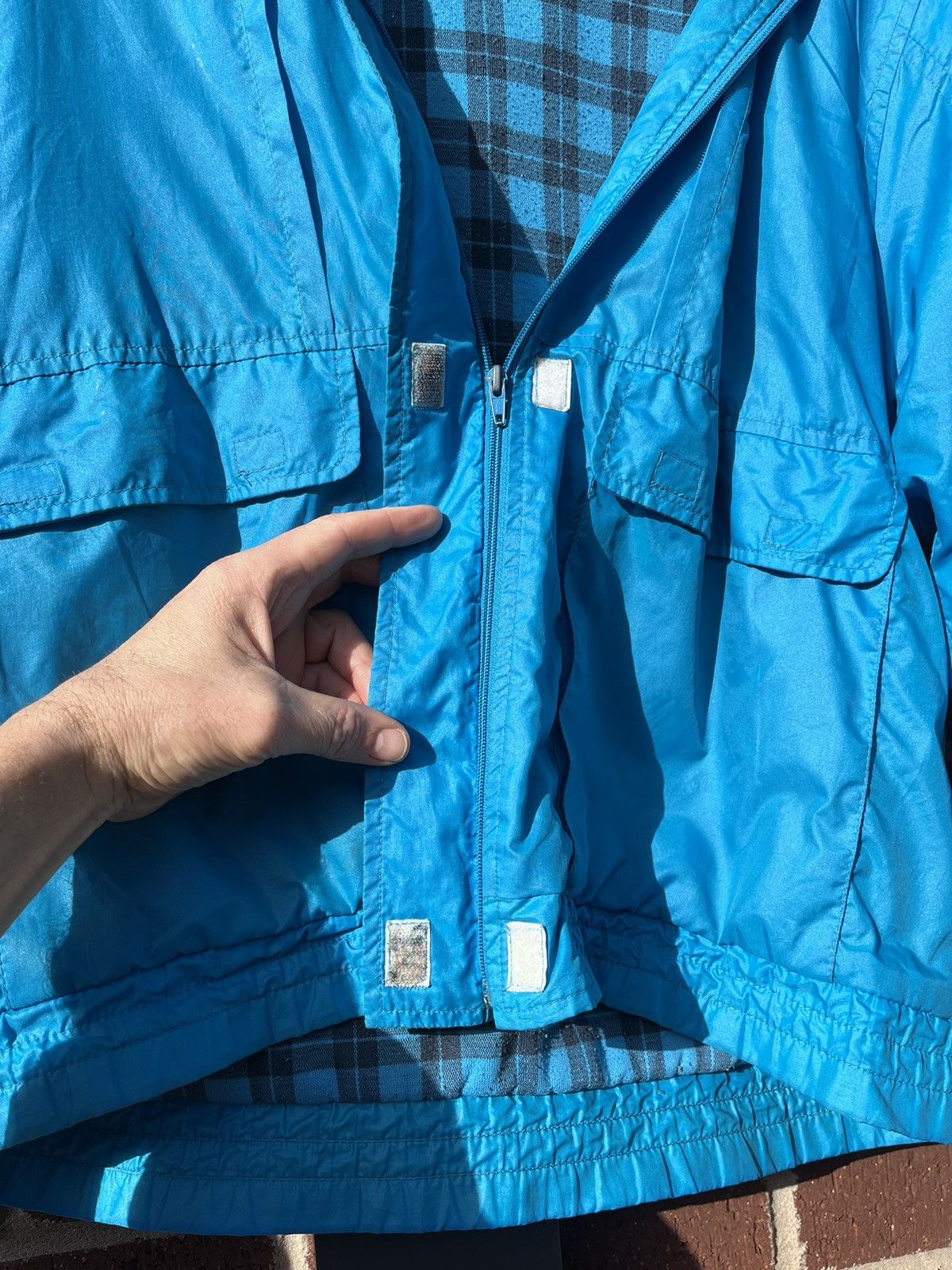 Vintage Bright Blue Vintage Bomber jacket / Parker / Windbreaker Size M / US 6-8 / IT 42-44 - 10 Thumbnail