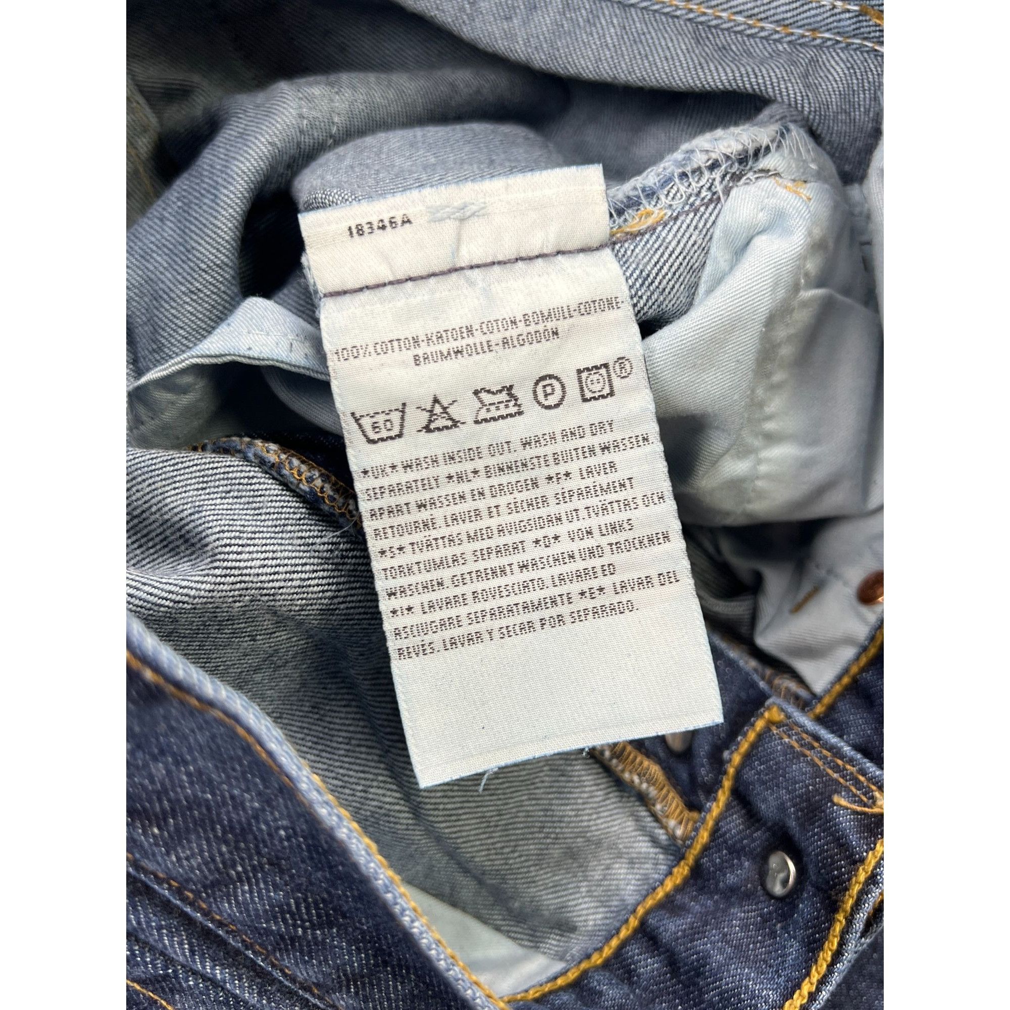 Levi's Levi’s 501 Dark Blue Denim Jeans Pants (Y0925) Size US 31 - 7 Thumbnail