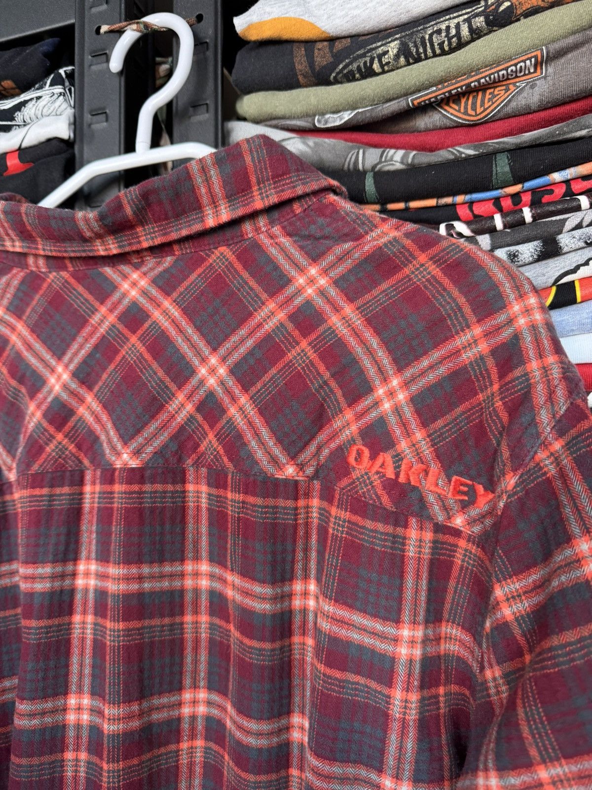 Oakley Oakley vintage streetwear flannel Y2K Size US S / EU 44-46 / 1 - 5 Thumbnail