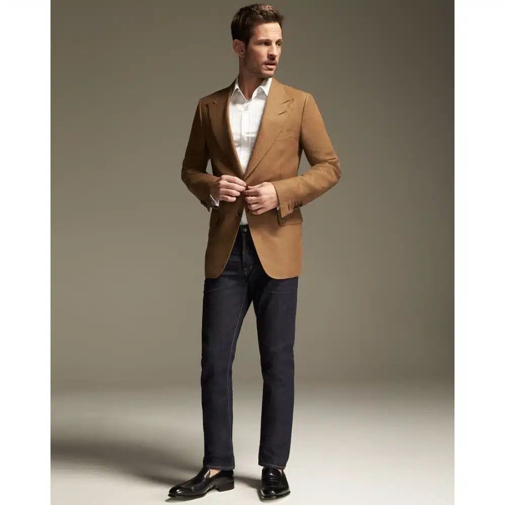 Tom Ford o1sndg0825 11EL40 Shelton Jacket in Brown Size US L / EU 52-54 / 3 - 2 Thumbnail
