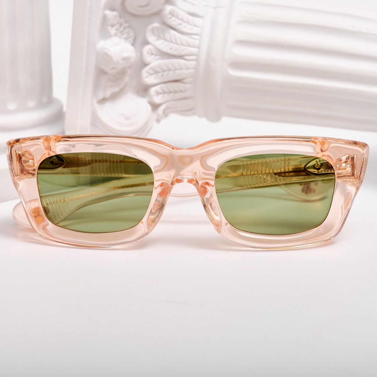 Chrome Hearts CHROME HEARTS STEEZIN PINK CRYSTAL SUNGLASSES Size ONE SIZE - 6 Thumbnail
