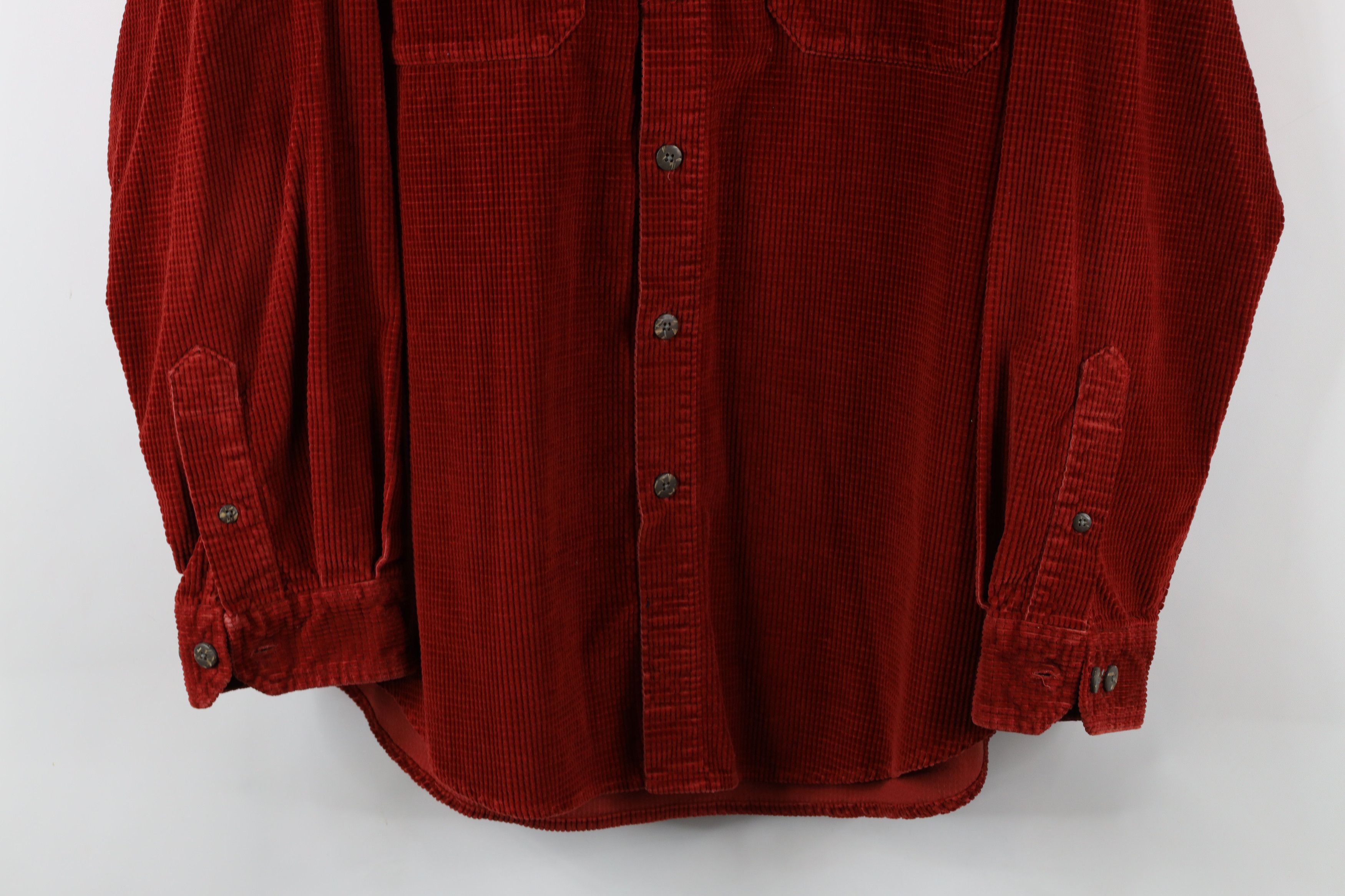 Vintage Vintage 90s Streetwear Heavyweight Corduroy Button Shirt Size US L / EU 52-54 / 3 - 3 Thumbnail