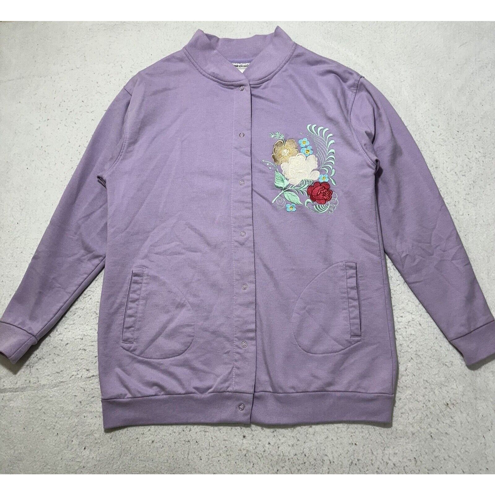 Other CW Classics Large Button Grandma Cardigan Sweater Lavender Size L / US 10 / IT 46 - 1 Thumbnail