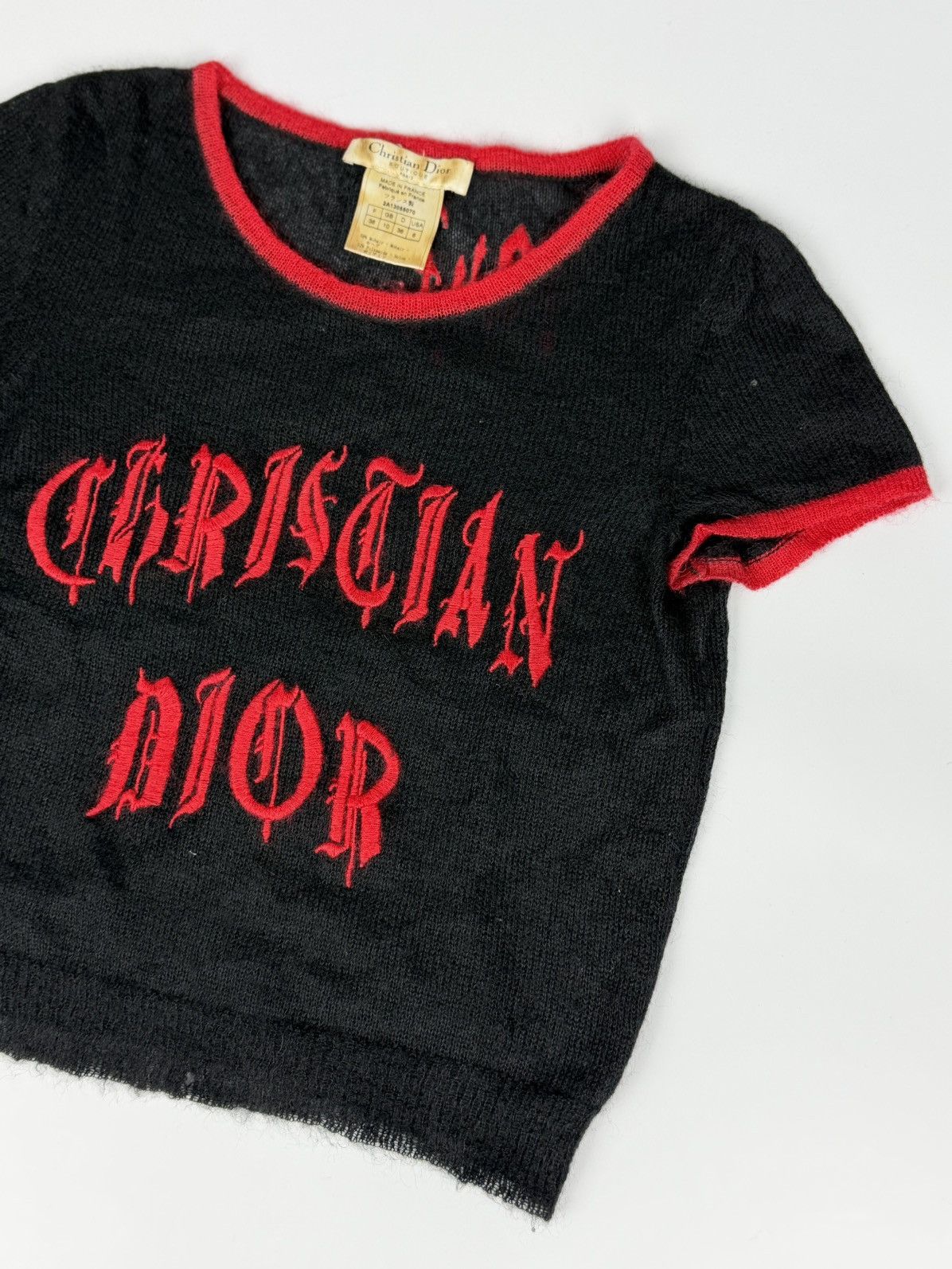 Dior RARE Dior by Galliano SS02 Gothic Blood Red 1947 Tops Size S / US 4 / IT 40 - 4 Thumbnail