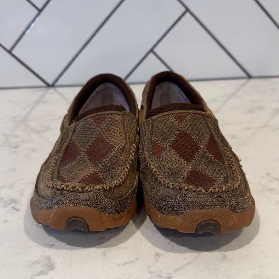 Twisted X Twisted X Driving Moc Loafers, Argyle Patchwork size 5.5 Size US 5.5 / IT 35.5 - 2 Thumbnail