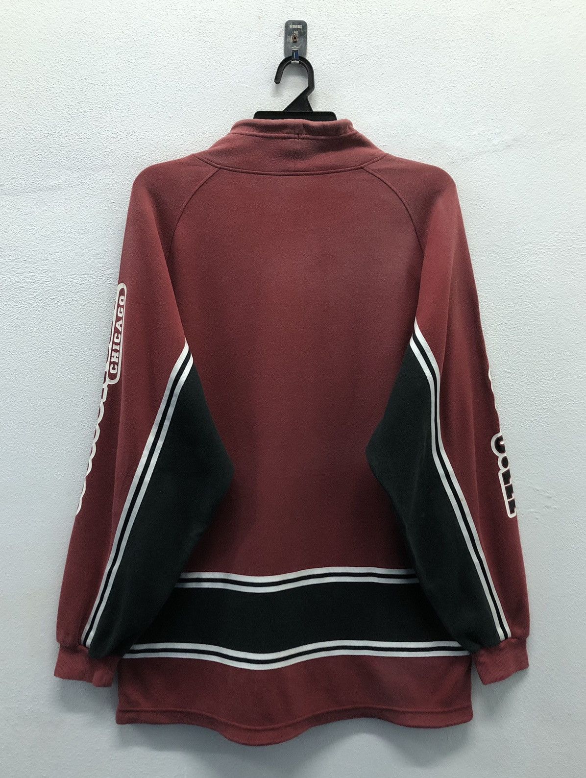 Wilson Wilson USA Chicago Colorblock Hoodie - Maroon/Black Size US L / EU 52-54 / 3 - 2 Thumbnail