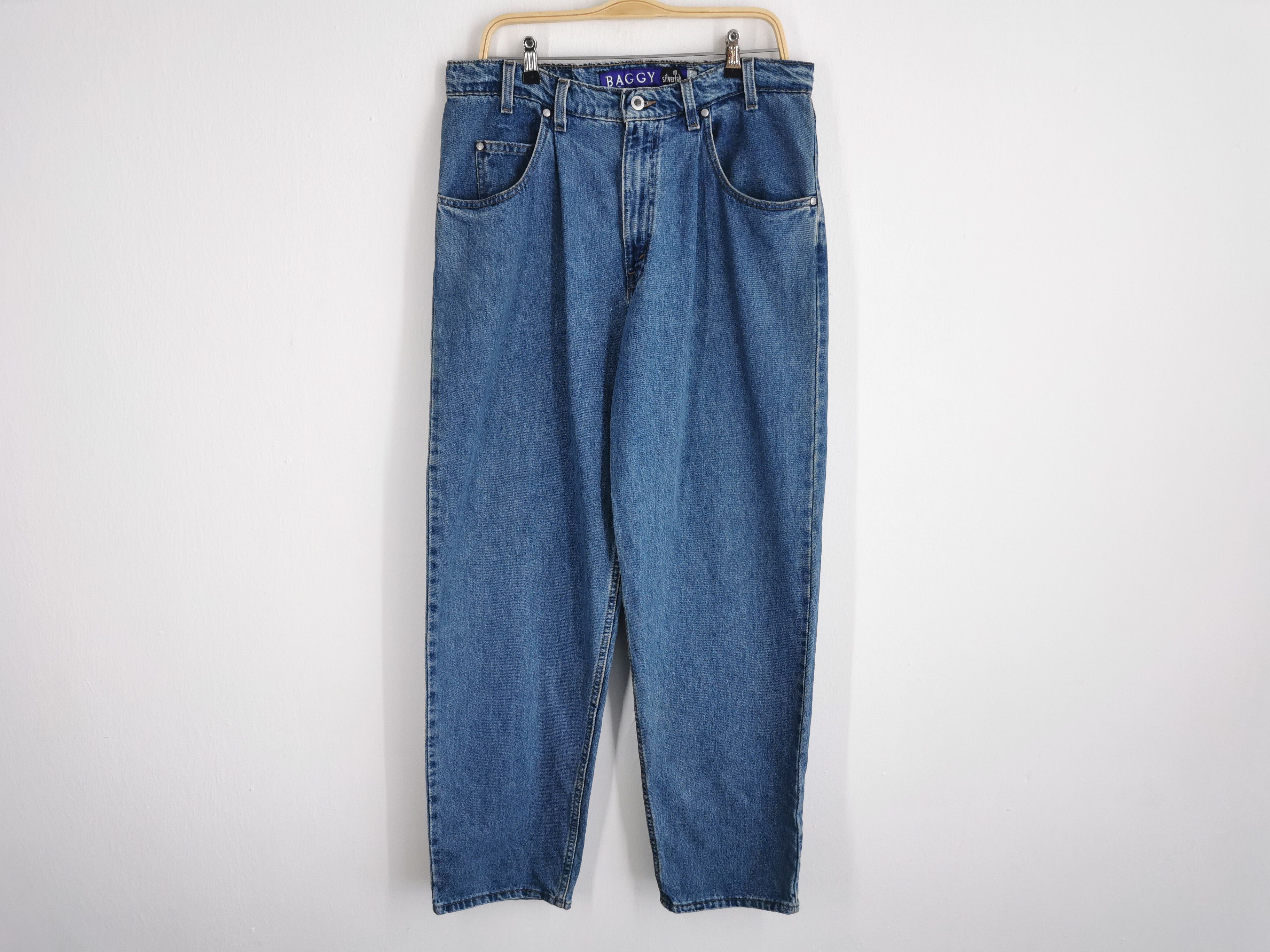 Levi's Vintage 90s Levis Silvertab Baggy Denim Made In USA Size 36 Size US 36 / EU 52 - 2 Thumbnail