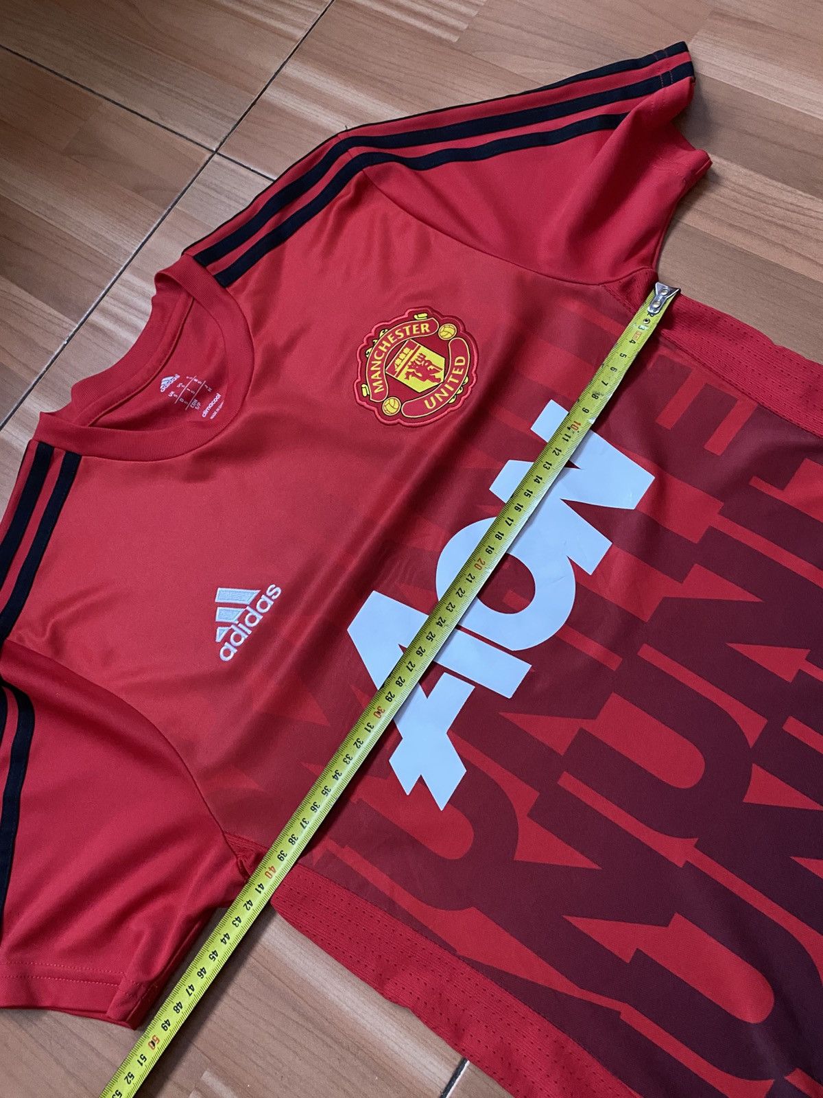 Adidas Adidas Manchester United Pre Match Training Football Shirt Size US S / EU 44-46 / 1 - 11 Thumbnail